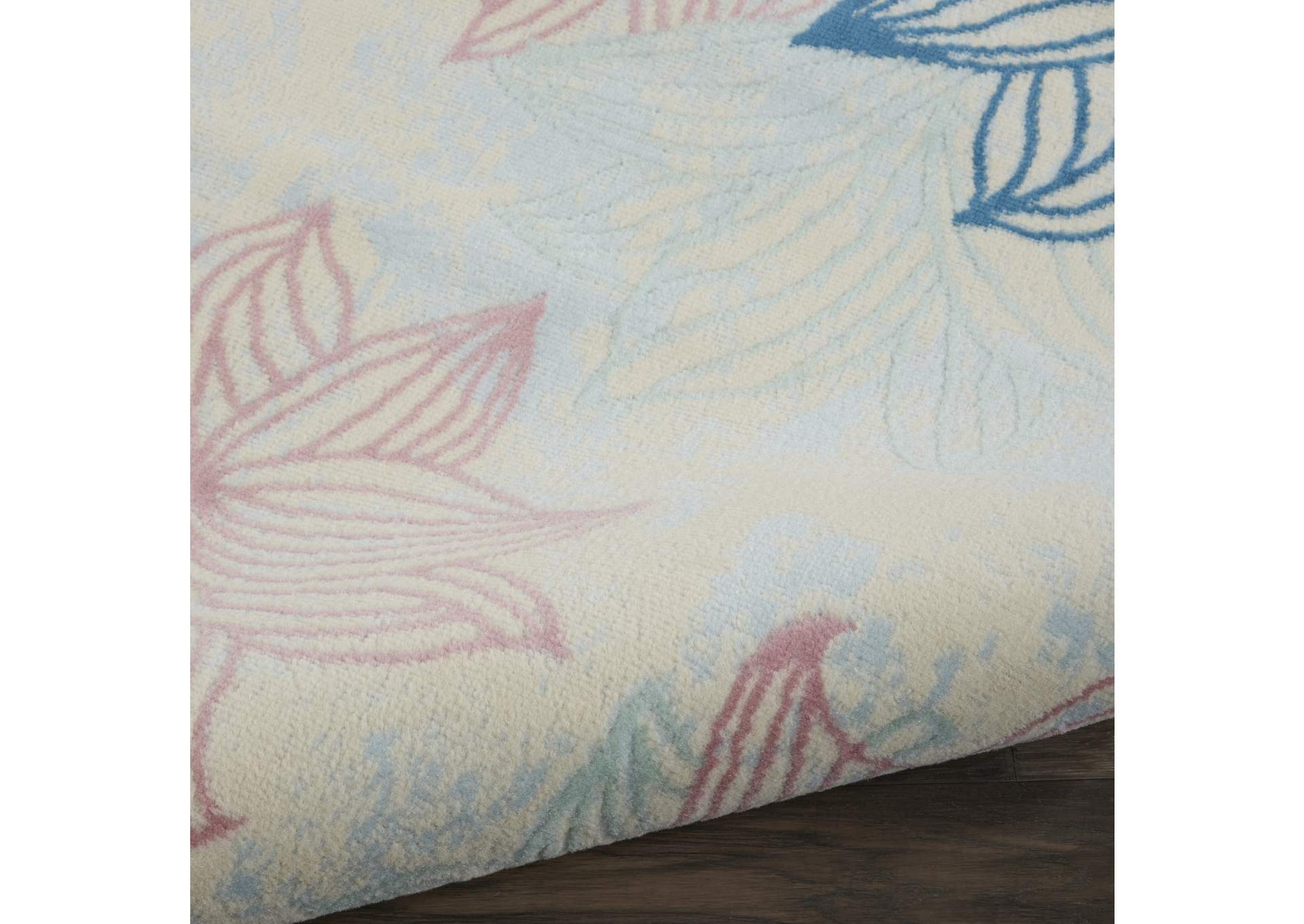 Nourison Jubilant JUB08 White Multicolor 8'x10' Large Low-pile Rug,Nourison