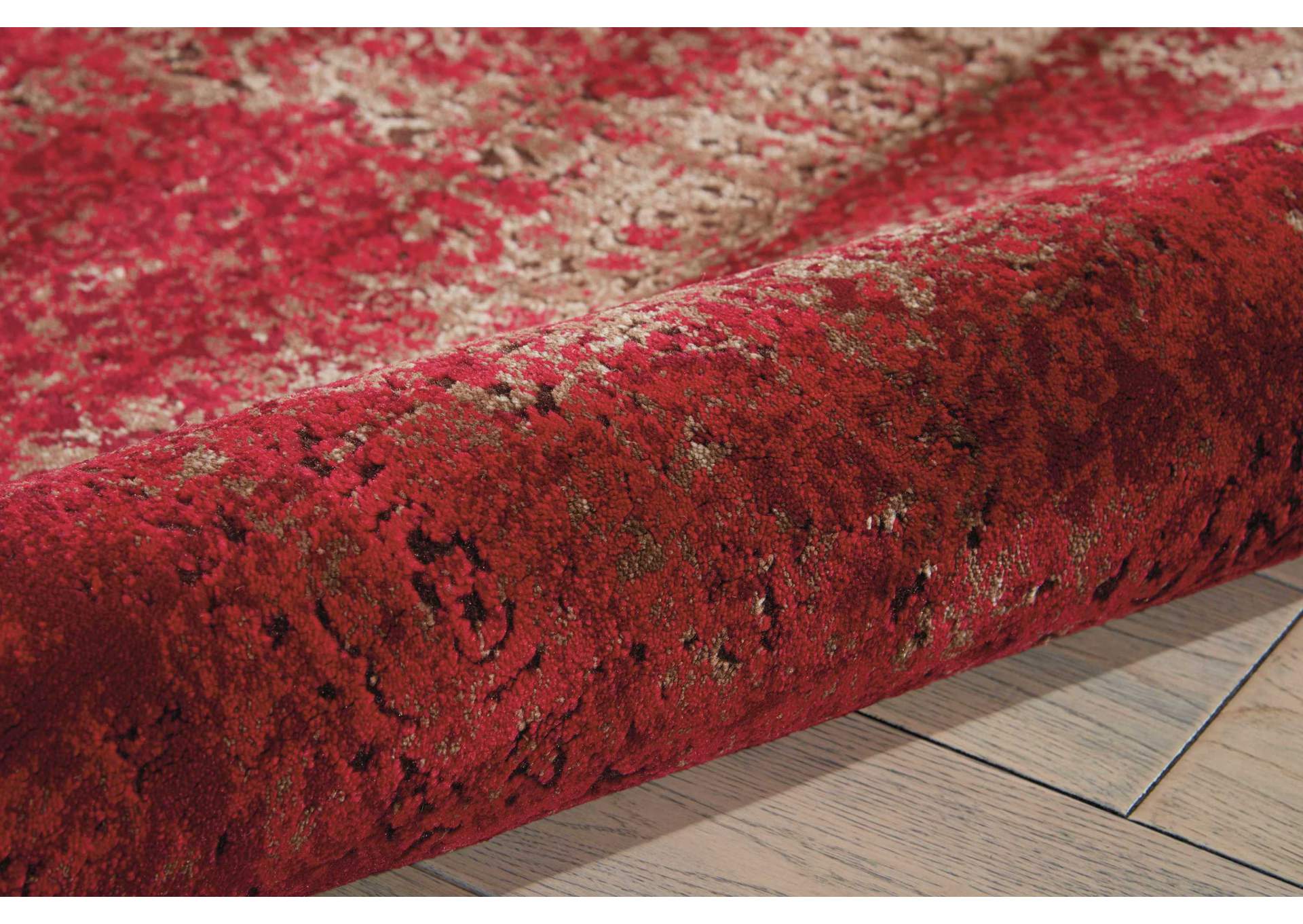 Nourison Karma KRM01 Red 9'x13' Oversized Rug,Nourison