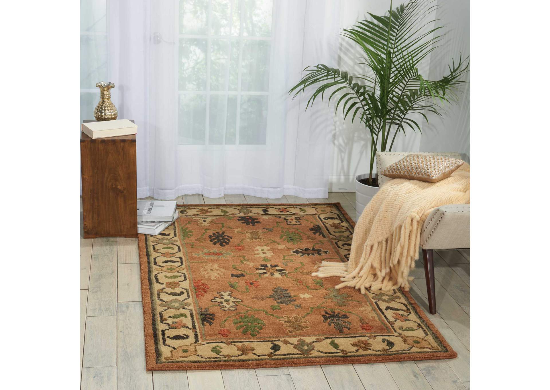 Nourison Tahoe TA05 Brown 8' Runner Hallway Rug,Nourison