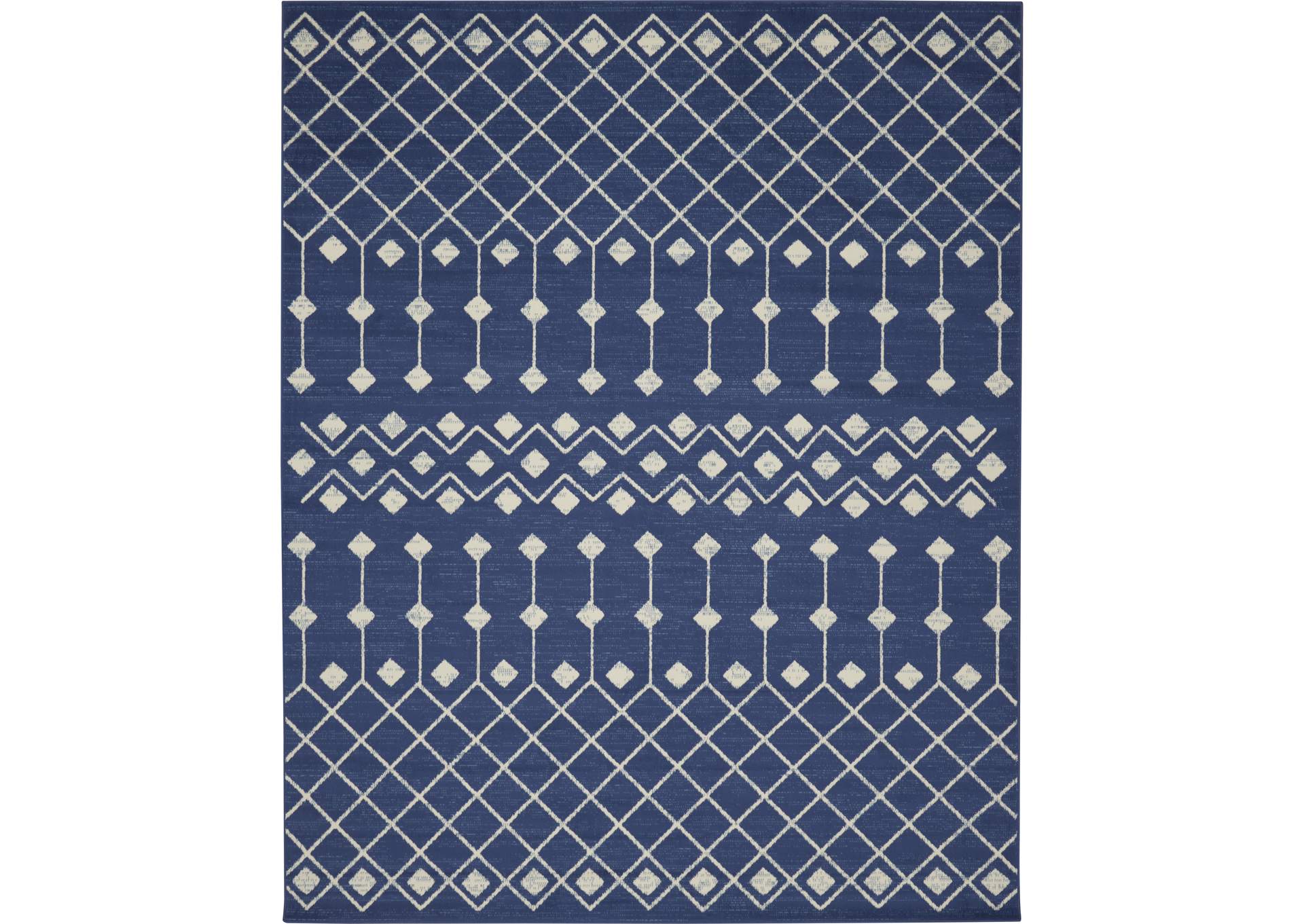 Nourison Grafix 8'x10' Navy Area Rug,Nourison