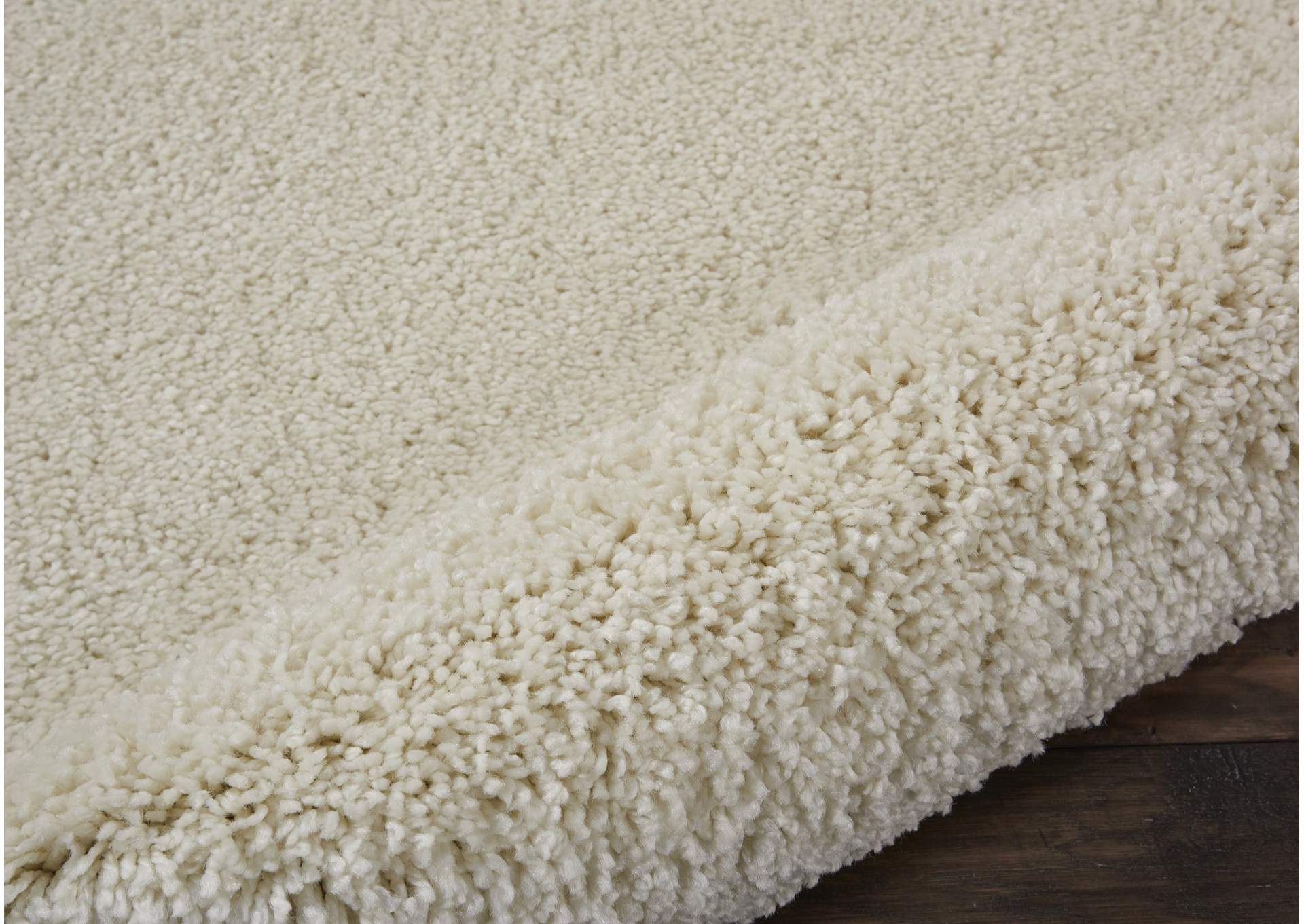 Nourison Malibu Shag MSG01 White 4'x6' Area Rug,Nourison