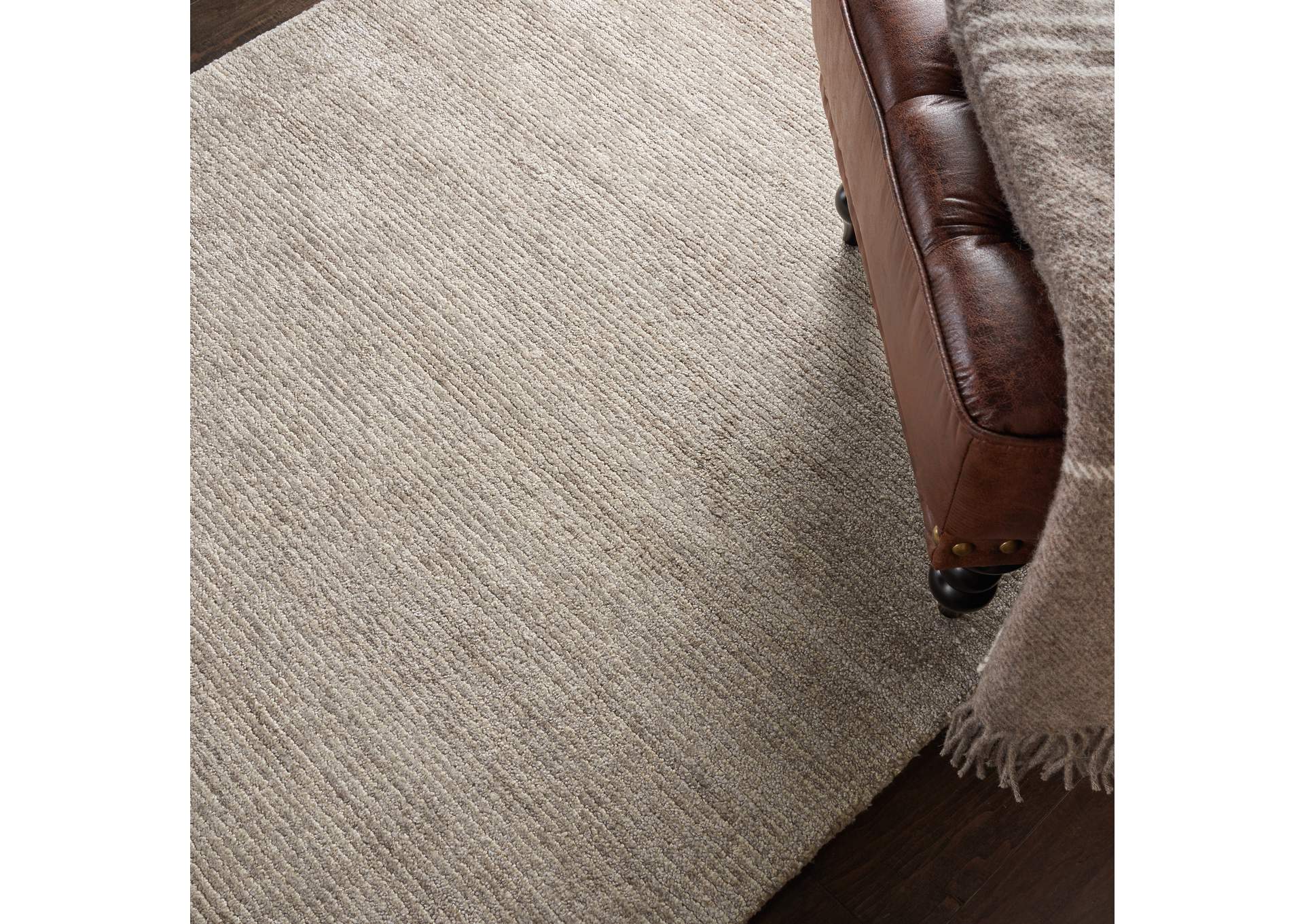 Nourison Weston WES01 Taupe 5'x8' Contemporary Area Rug,Nourison