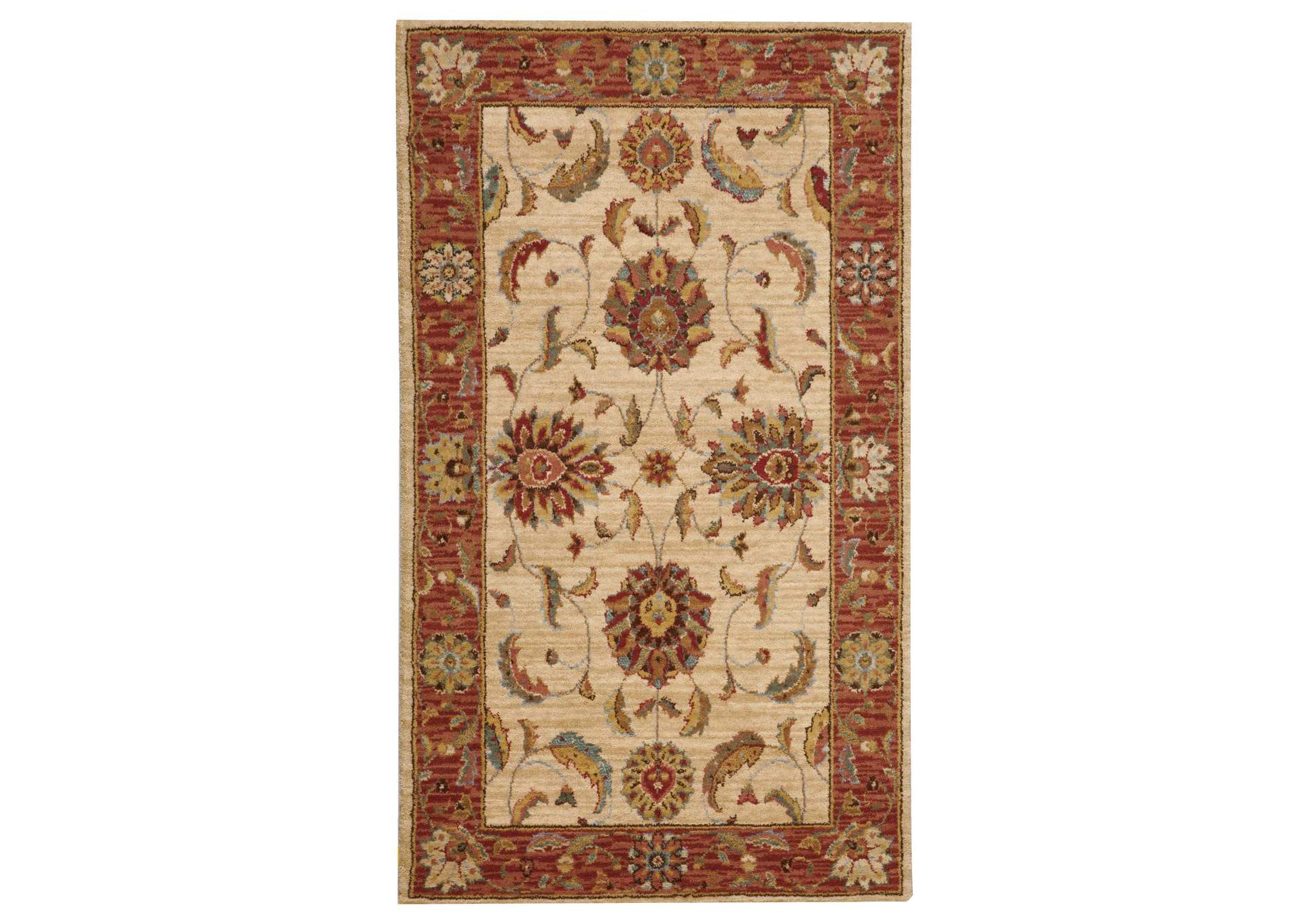 Nourison Living Treasures LI04 Beige Multicolor 3'x5' Area Rug,Nourison