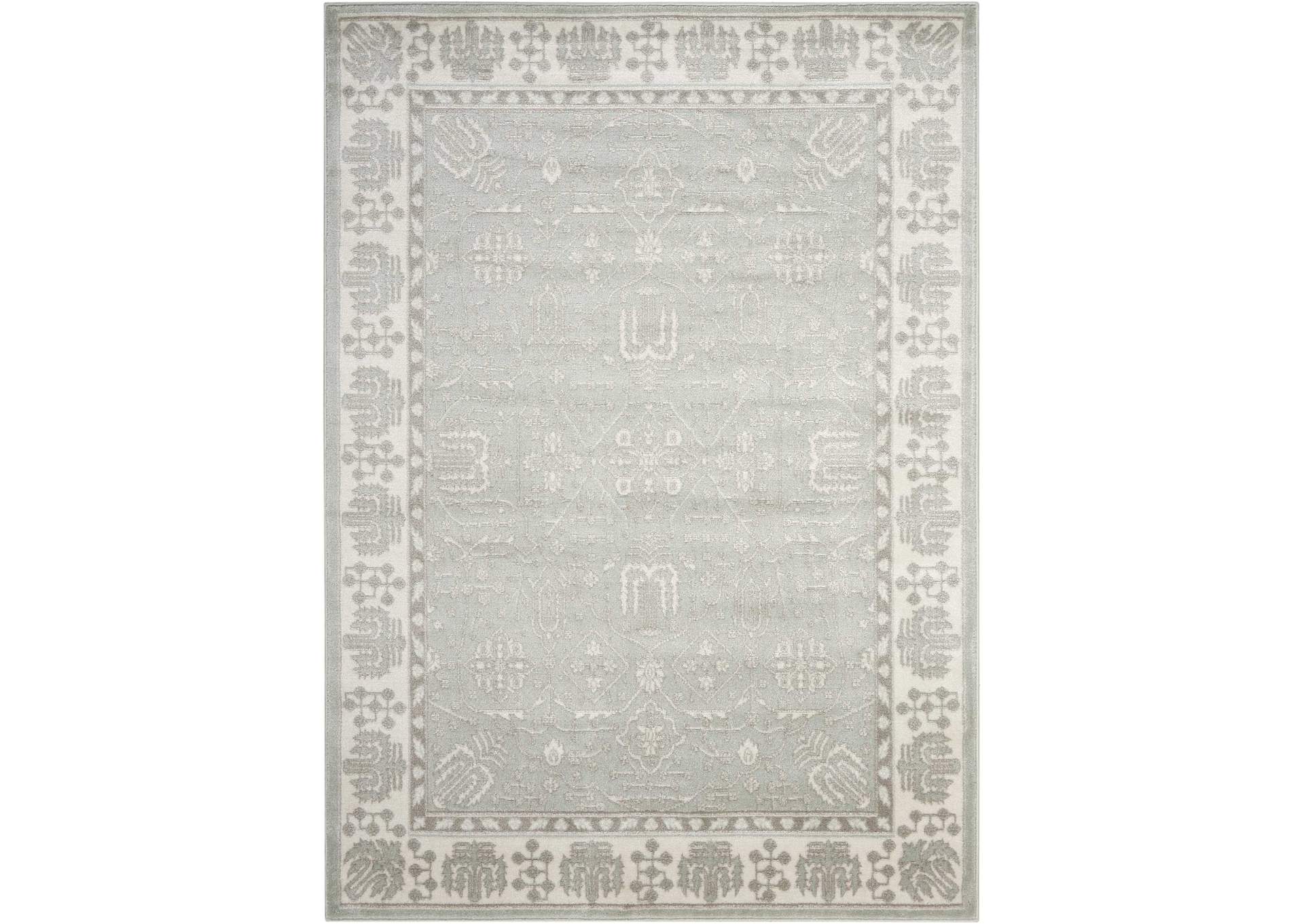 Nourison Euphoria EUP08 Silver 4'x6' Area Rug,Nourison
