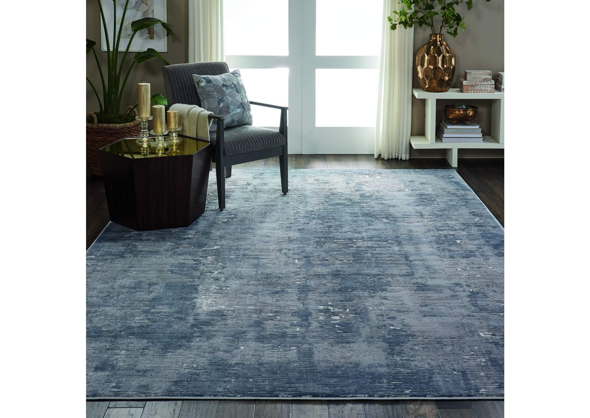 Nourison Rustic Textures RUS05 Grey 8'x11' Oversized Rug,Nourison