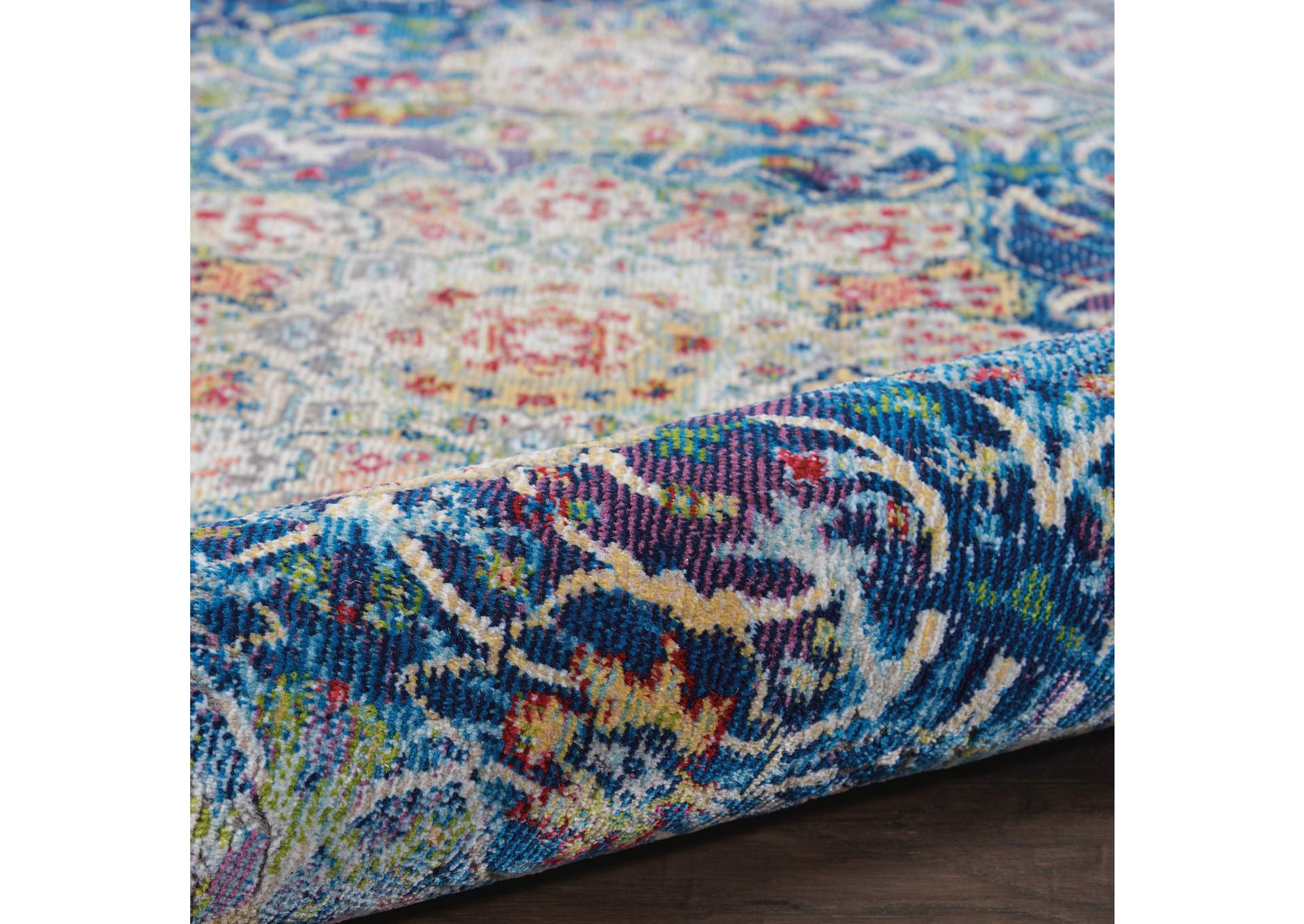Nourison Ankara Global ANR03 Blue Oushak Area Rug,Nourison