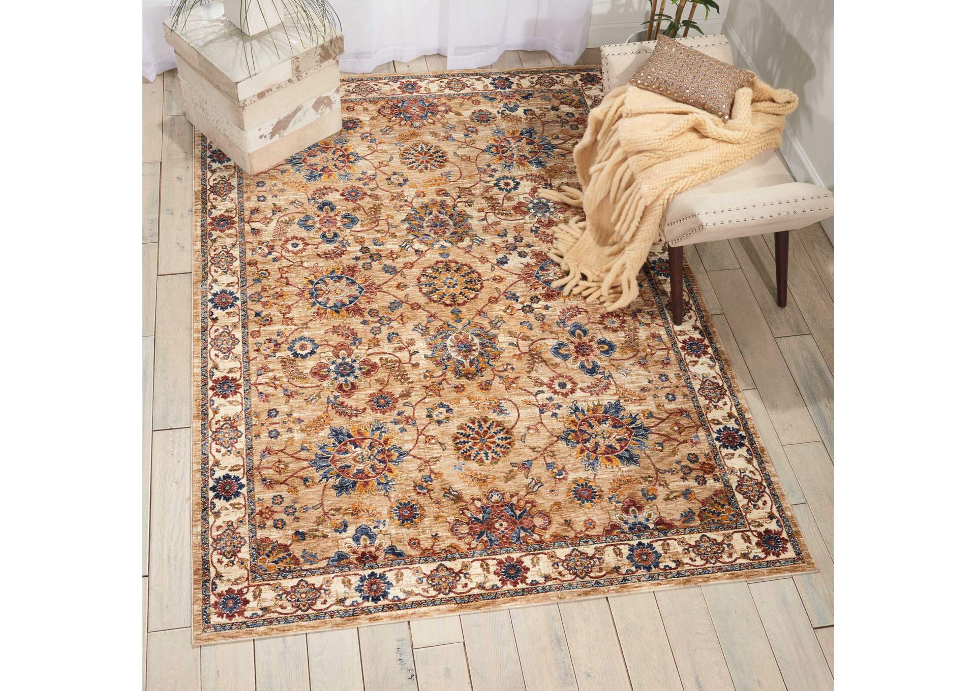 Nourison Lagos LAG04 Beige Multicolor 3'x5' Area Rug,Nourison