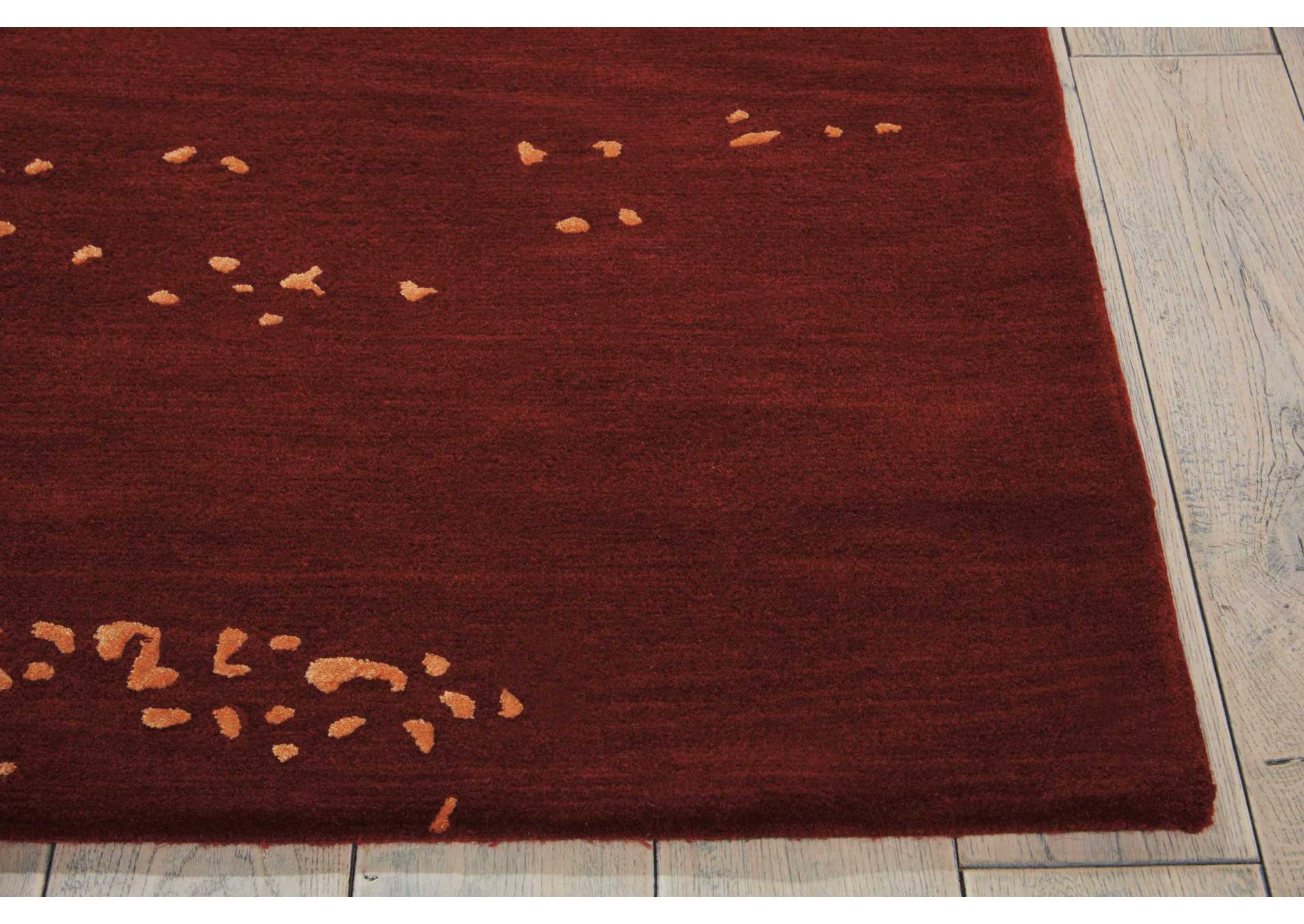 Nourison Opaline OPA08 Burnt Orange 9'x12' Oversized Rug,Nourison