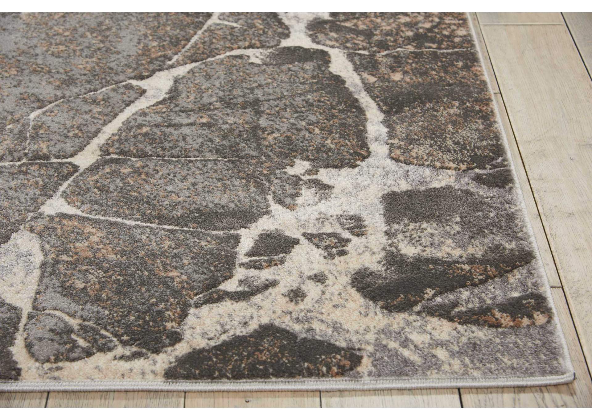 kathy ireland Home Heritage KI351 Grey 5'x7' Area Rug,Nourison