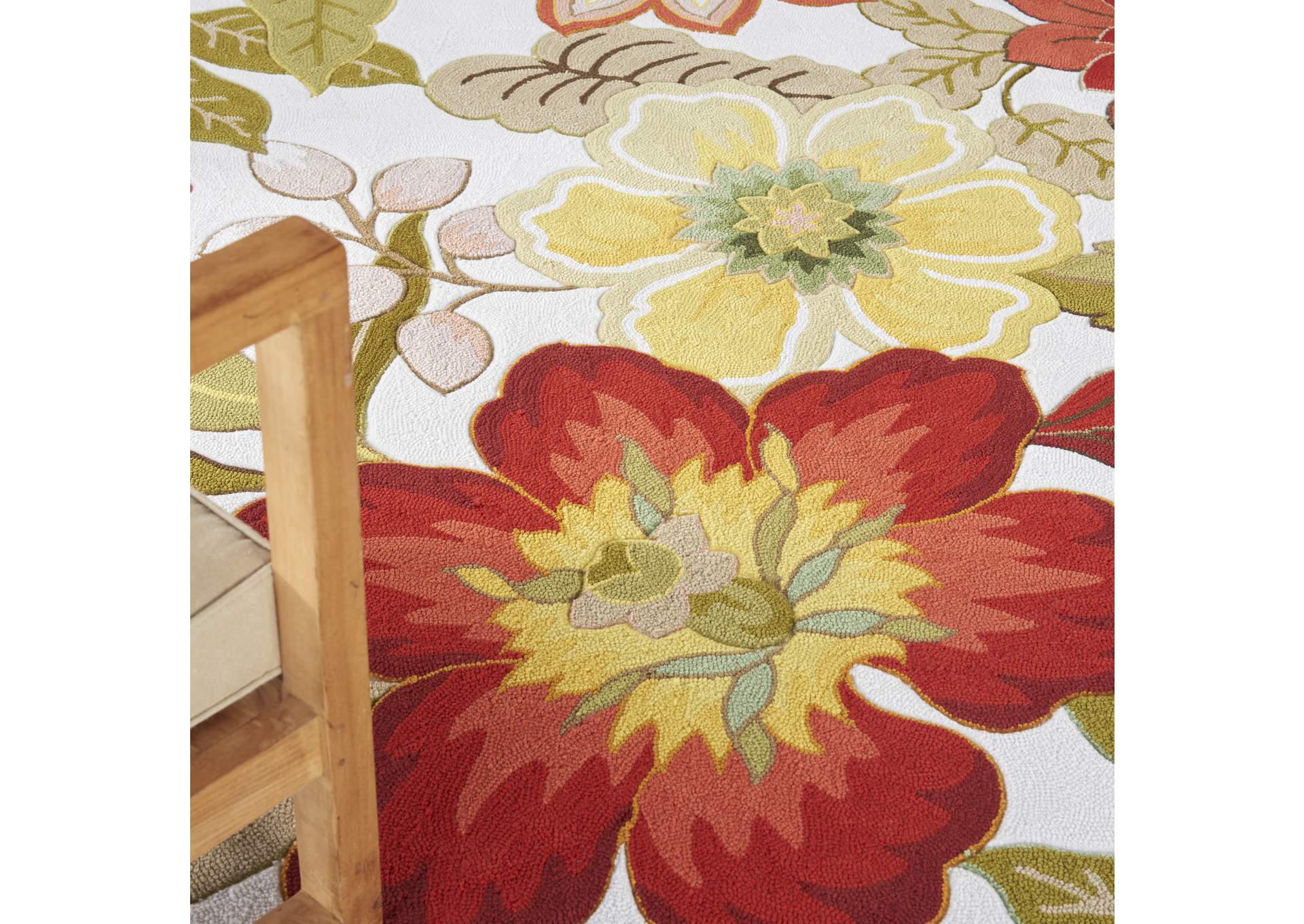 Nourison Fantasy FA18 White Multicolor 8'x11' Rug,Nourison