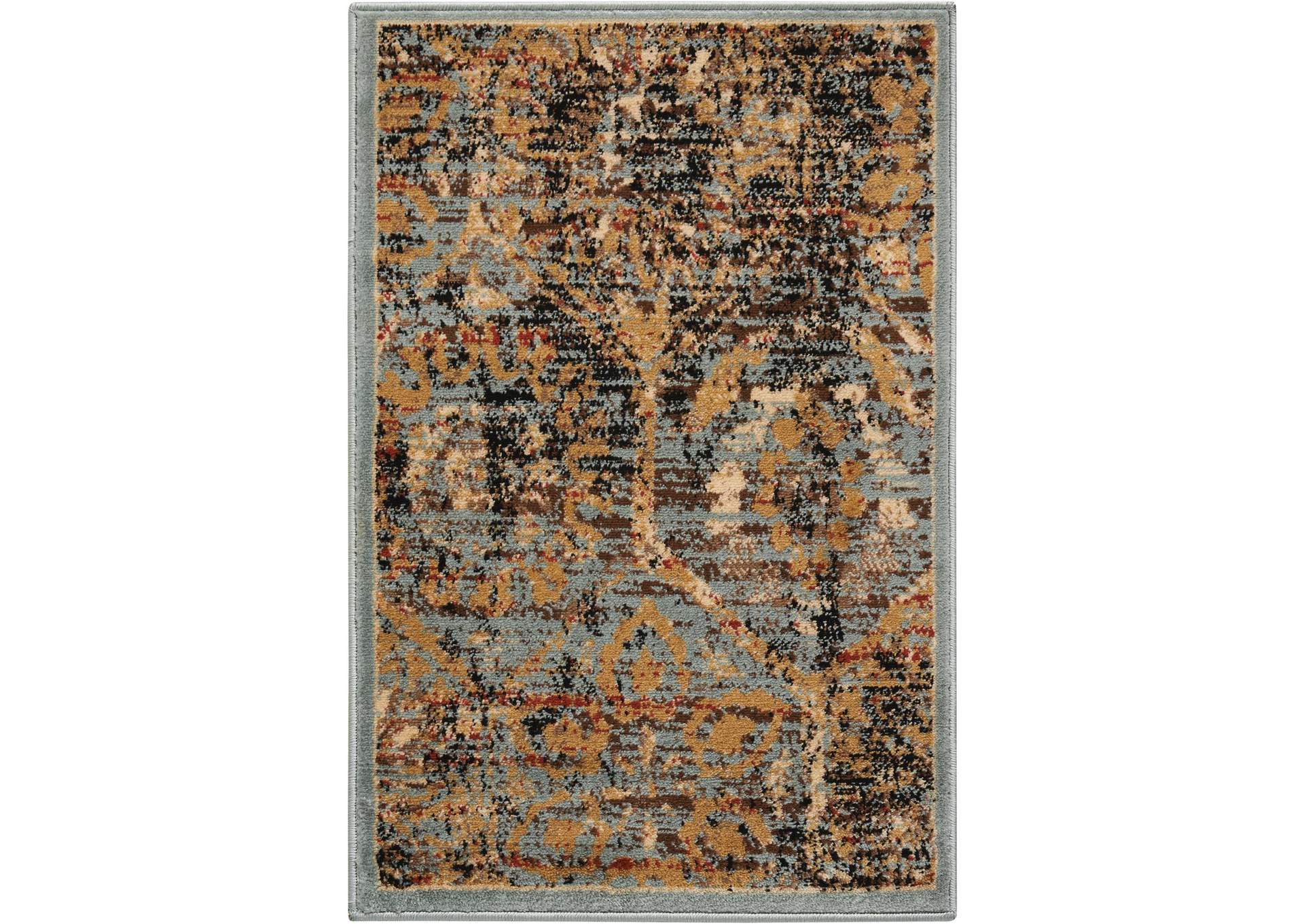 Nourison Delano 2'x3' Blue Area Rug,Nourison