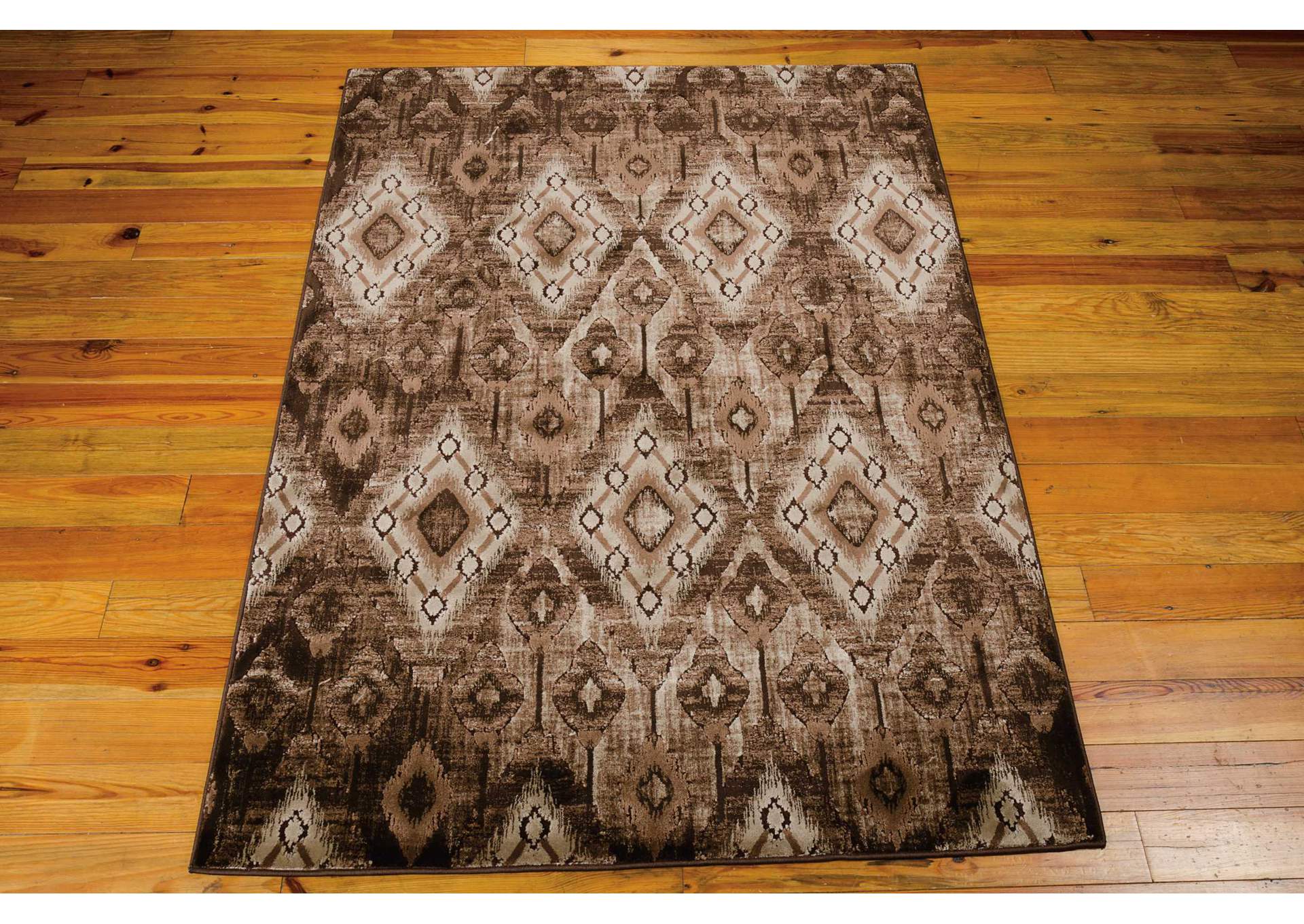 Nourison Karma KRM02 Brown 4'x6' Area Rug,Nourison