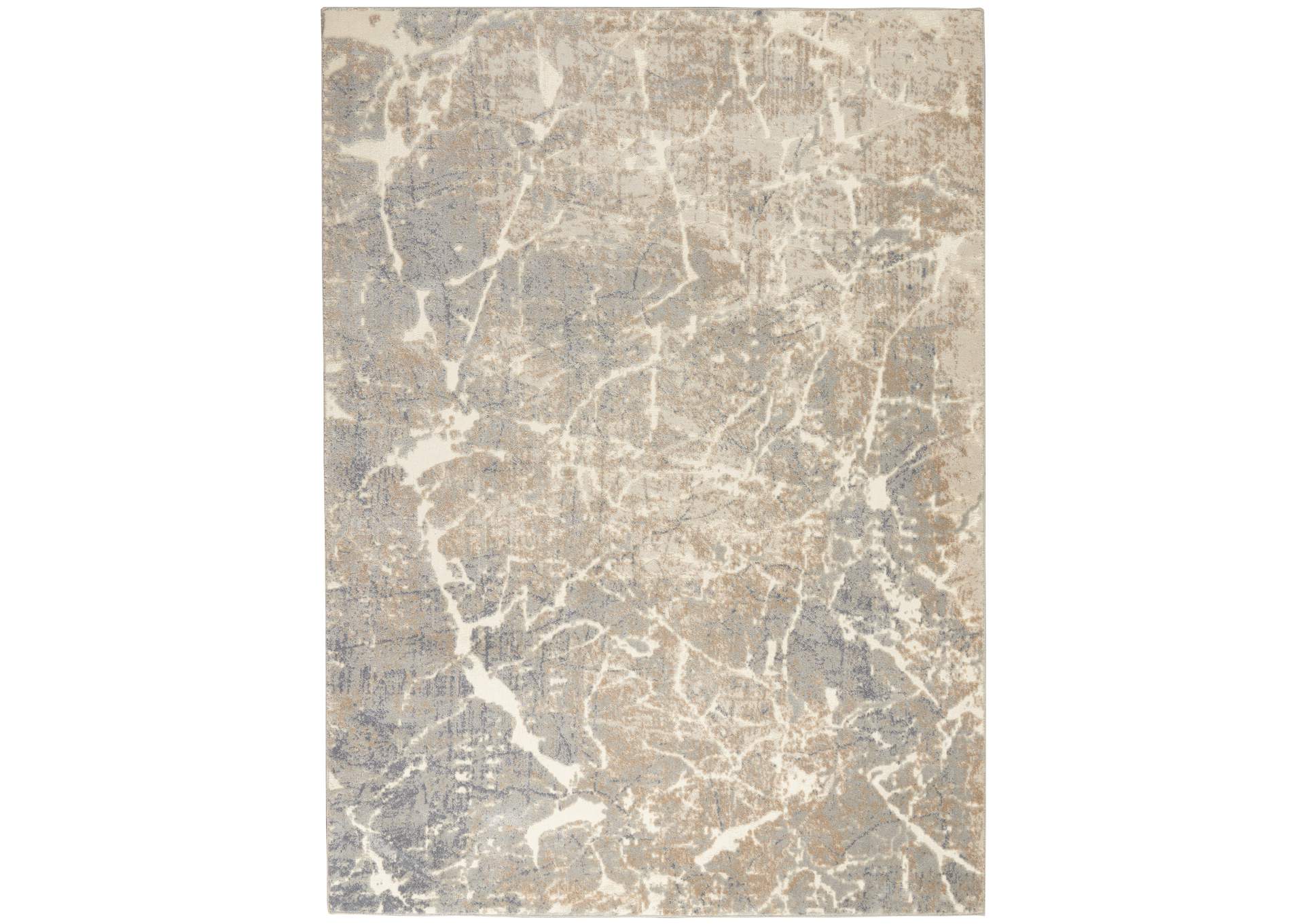 kathy ireland Home Sahara KI393 Beige and Ivory 4'x6' Area Rug,Nourison