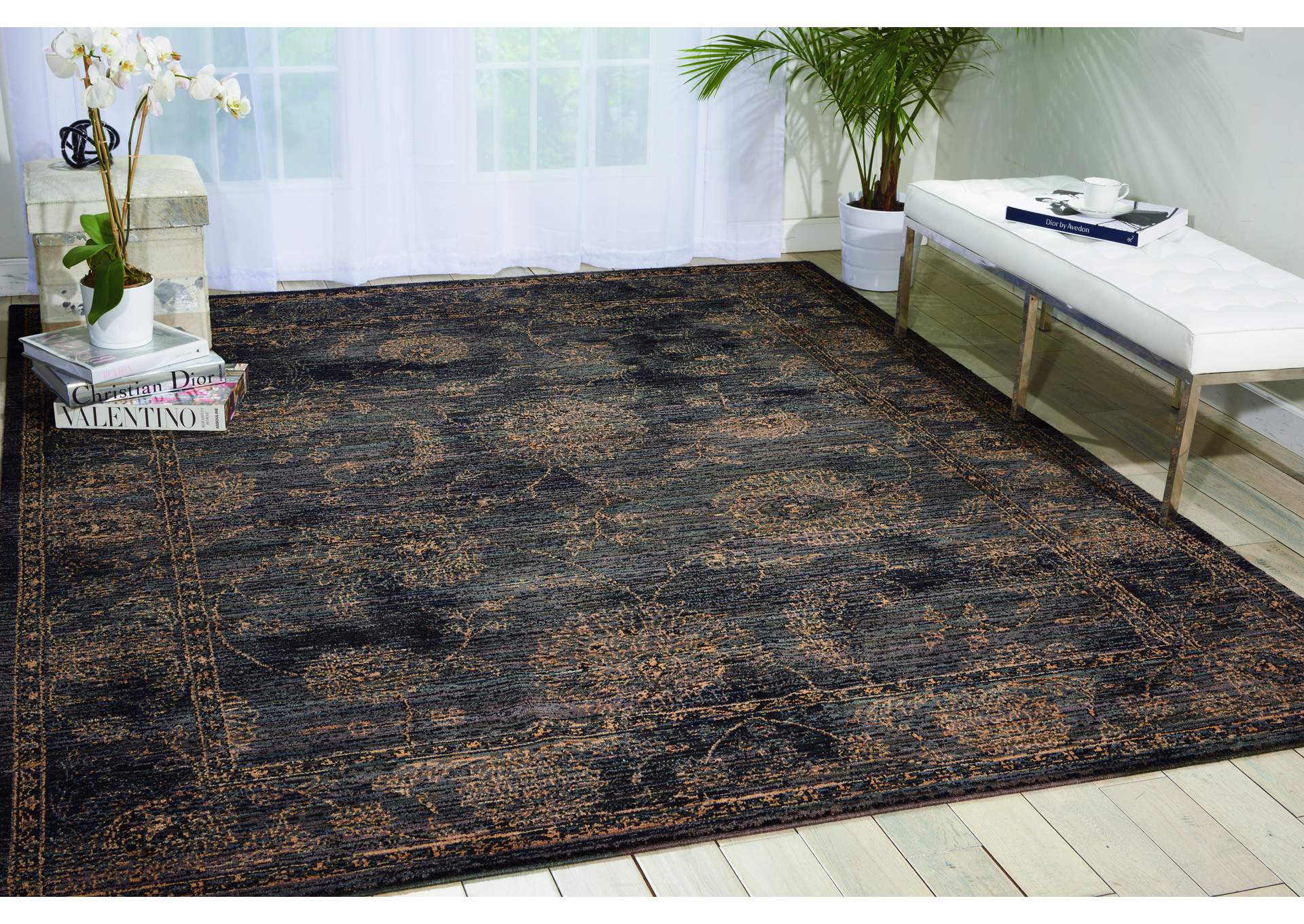 Nourison 2020 NR202 Charcoal 8'x11' Area Rug,Nourison