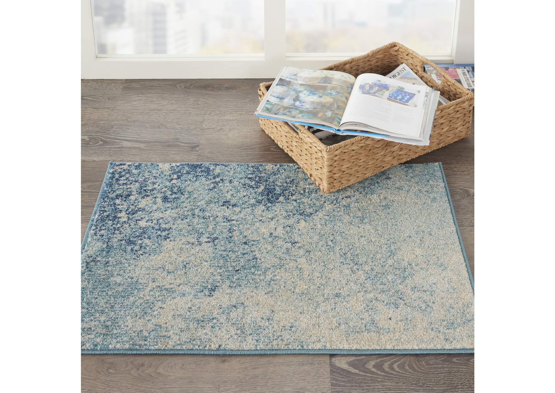 Nourison Passion 2' x 3' Navy Light Blue Area Rug,Nourison