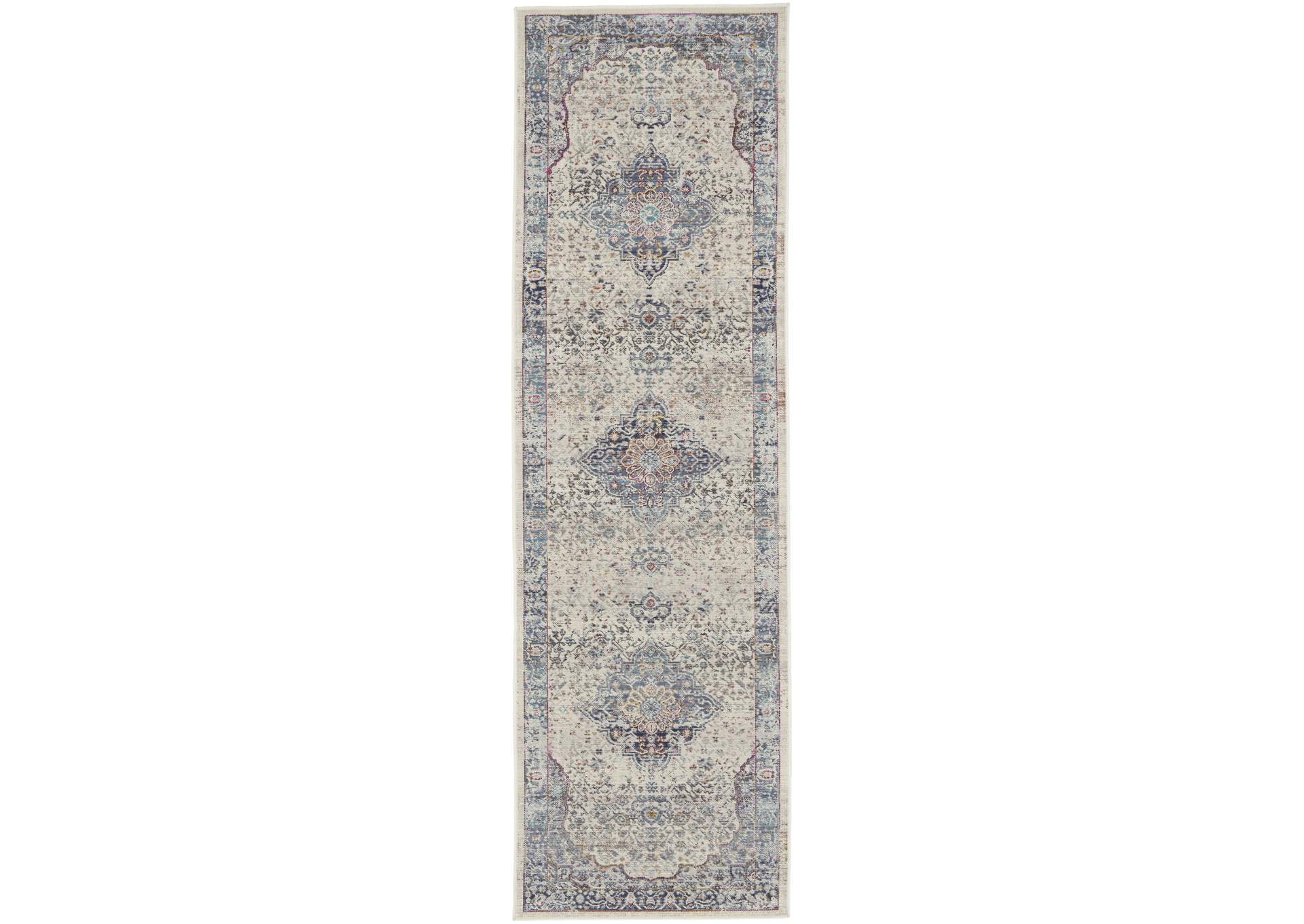Nourison Vintage Kashan 6' Runner Area Rug,Nourison
