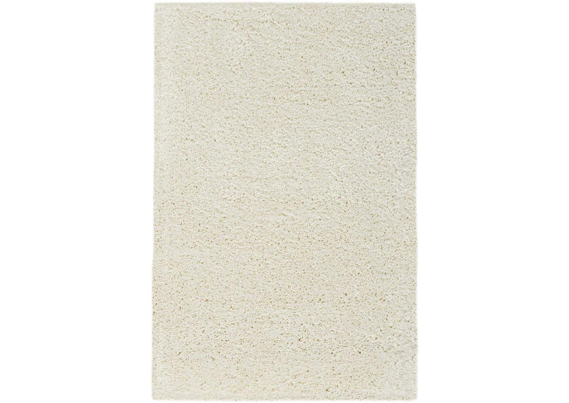 Nourison Malibu Shag MSG01 White 3'x4' Area Rug,Nourison