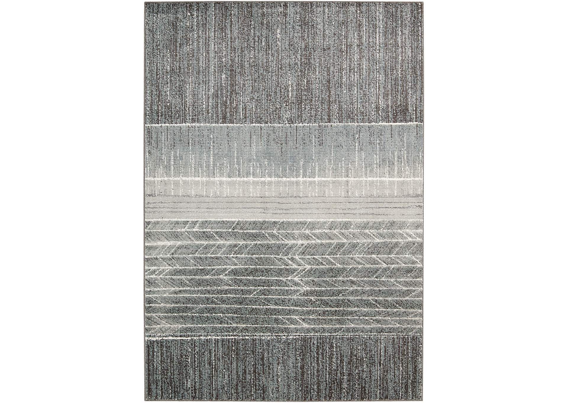 Calvin Klein Home Gradient Grey 6'x8' Area Rug,Nourison