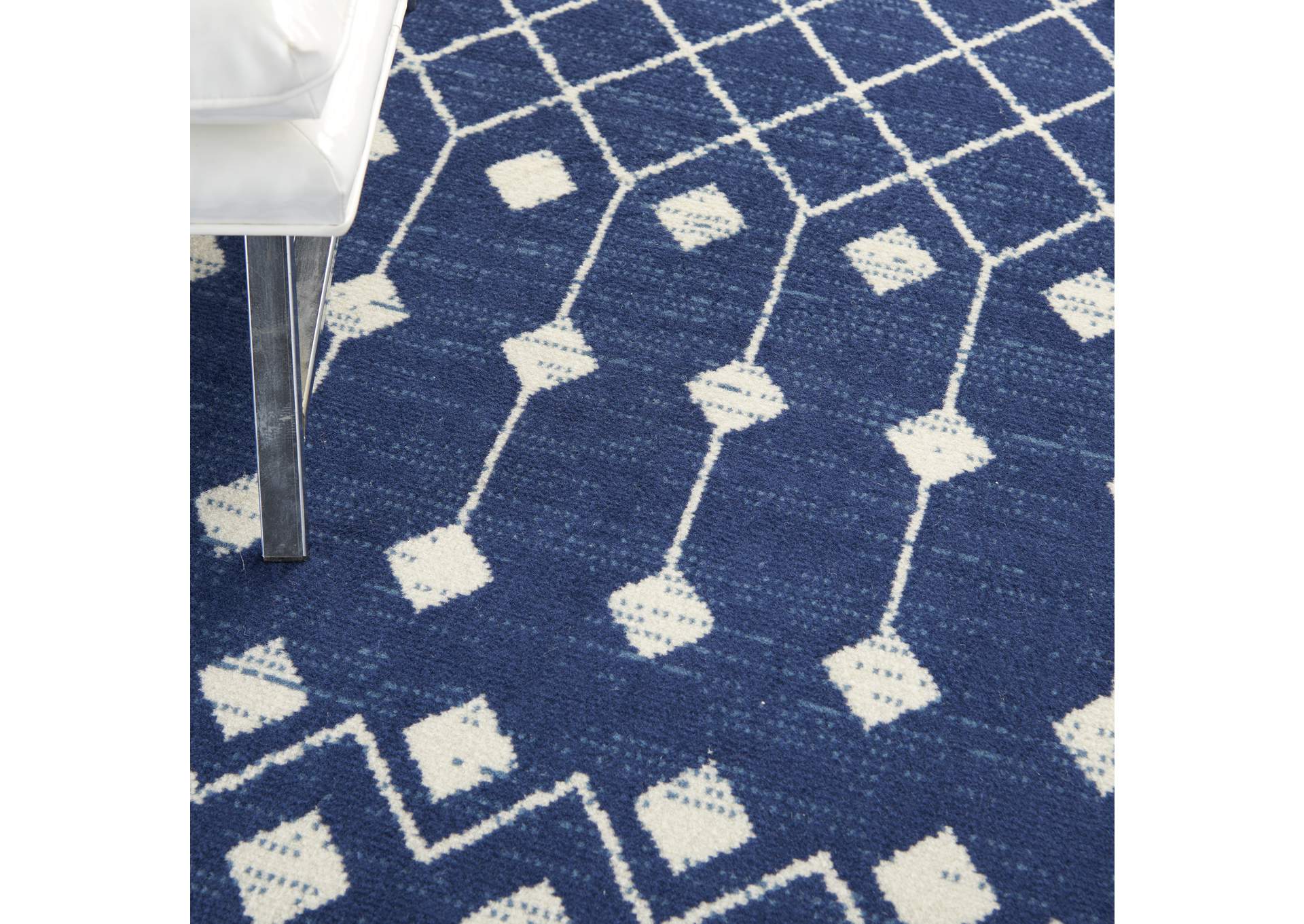 Nourison Grafix 5'x7' Navy Area Rug,Nourison