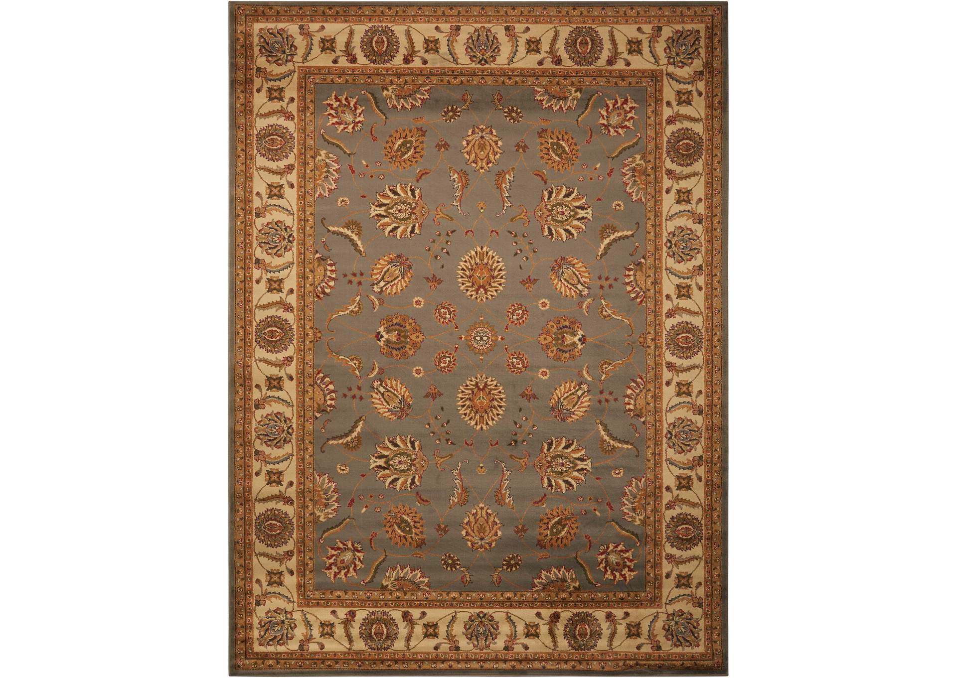 Nourison Paramount PAR09 Blue 5'x7' Area Rug,Nourison