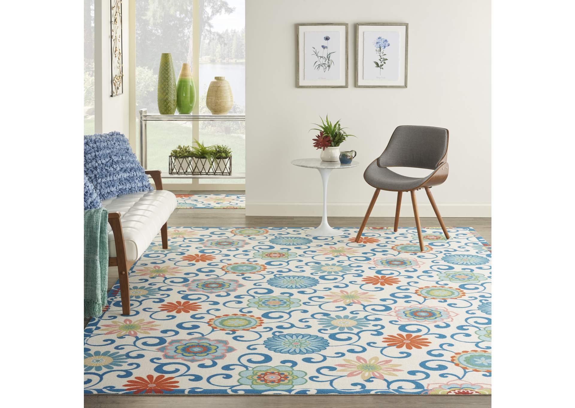 Waverly Wav01/Sun & Shade 10' x 13' Area Rug,Nourison