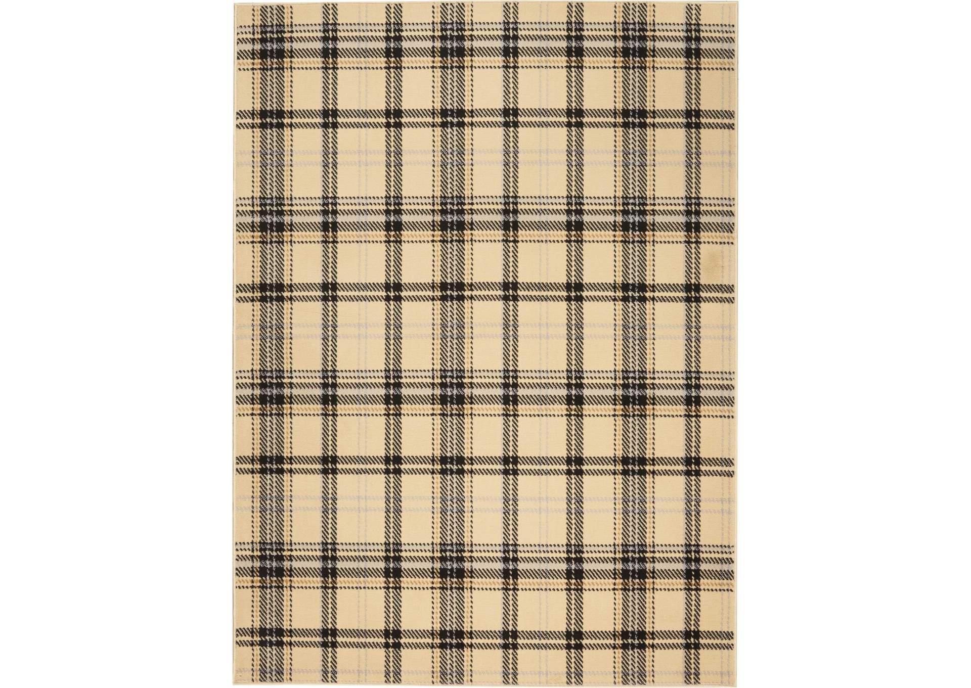 Nourison Grafix GRF03 Black and White 8'x10' Large Rug,Nourison