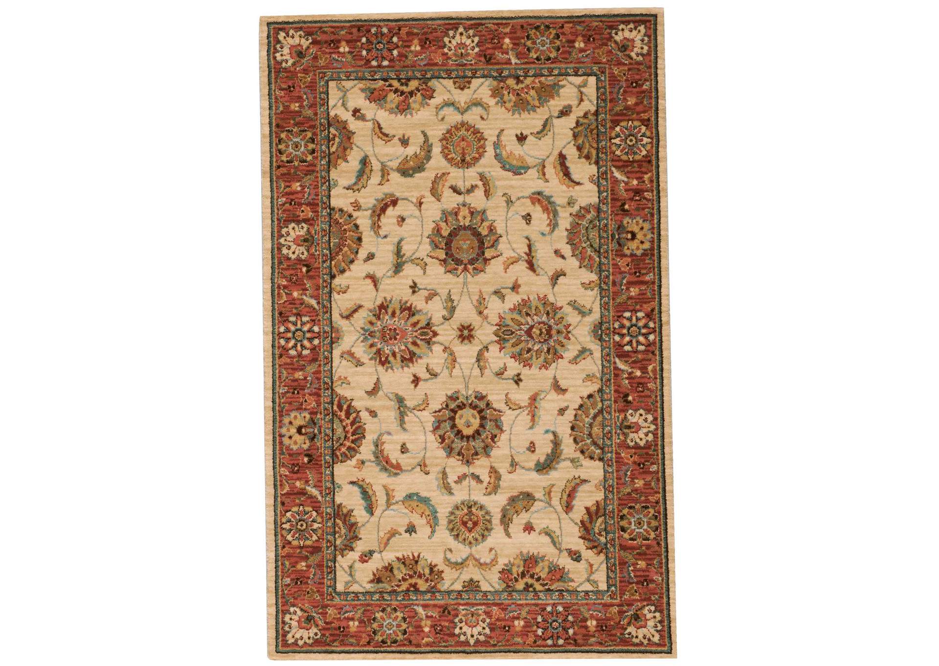 Nourison Living Treasures LI04 Beige Multicolor 4'x6' Area Rug,Nourison
