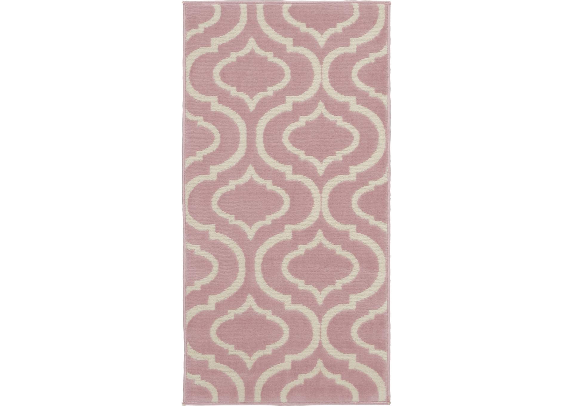 Nourison Jubilant 2' x 4' Small Pink Trellis Area Rug,Nourison
