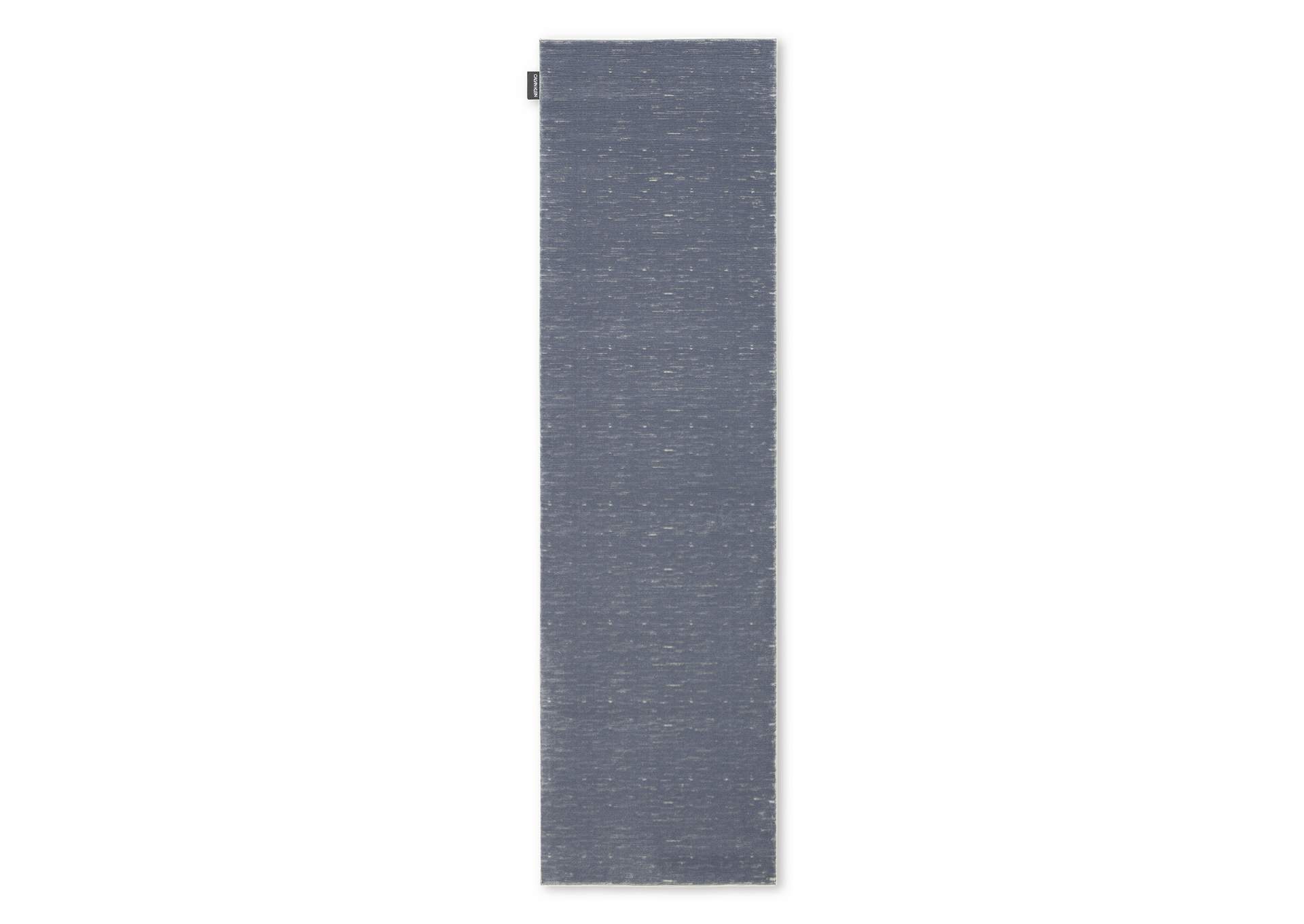 Calvin Klein Jackson CK781 Slate Blue 8' Runner Striated Hallway Rug,Nourison