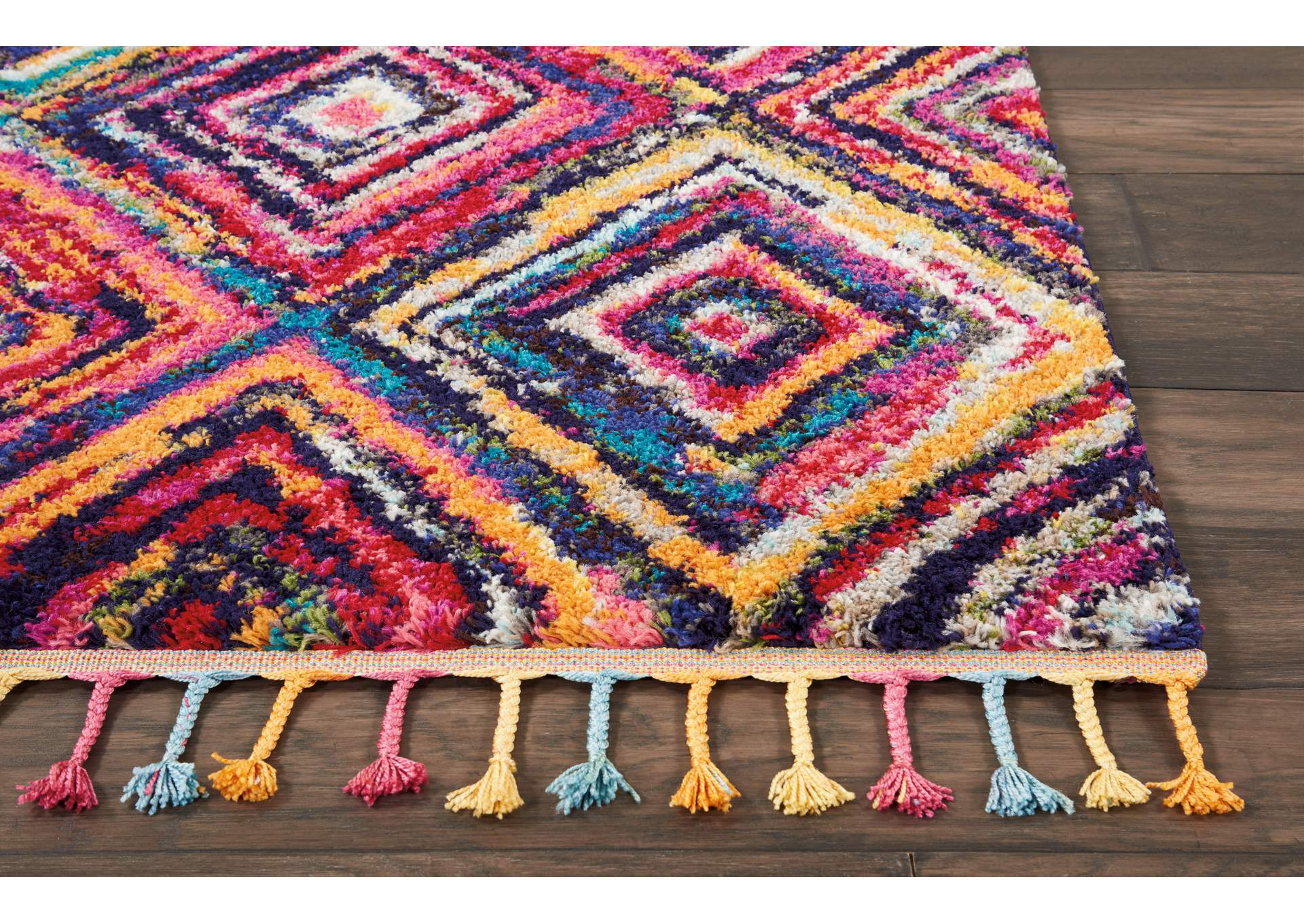 Nourison Nomad NMD01 Red 5'x8' Tribal Area Rug,Nourison