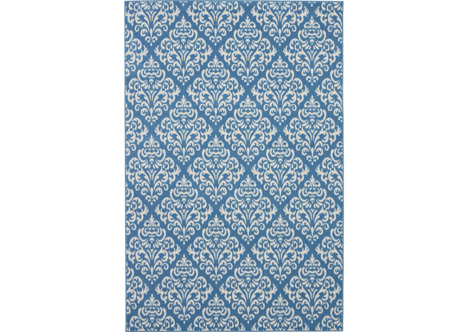 Nourison Grafix GRF06 Blue 6'x9' Area Rug,Nourison