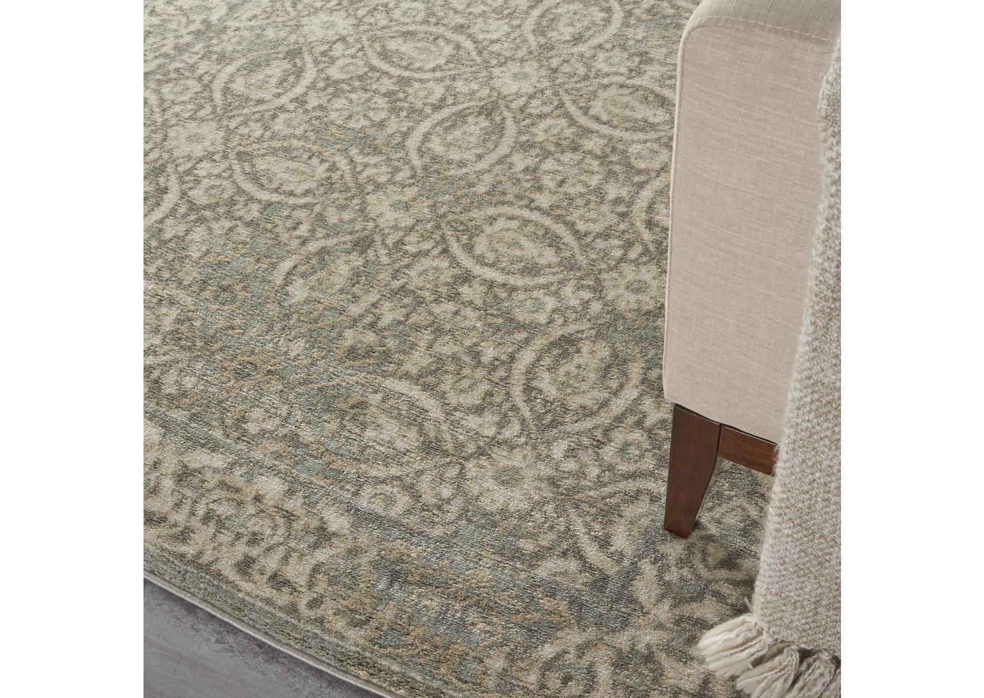 Nourison Euphoria EUP05 Grey 4'x6' Area Rug,Nourison