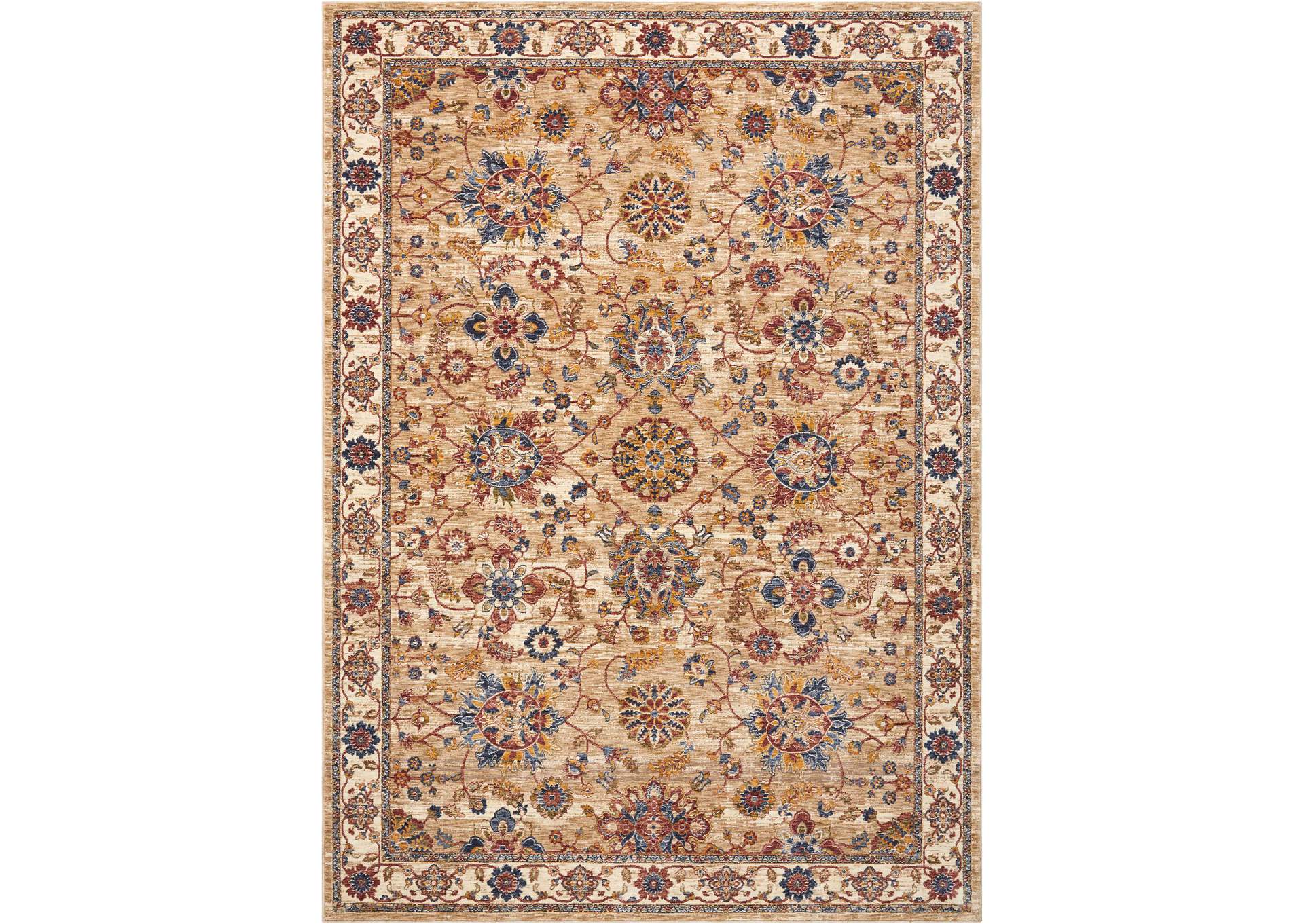 Nourison Lagos LAG04 Beige Multicolor 5'x8' Area Rug,Nourison