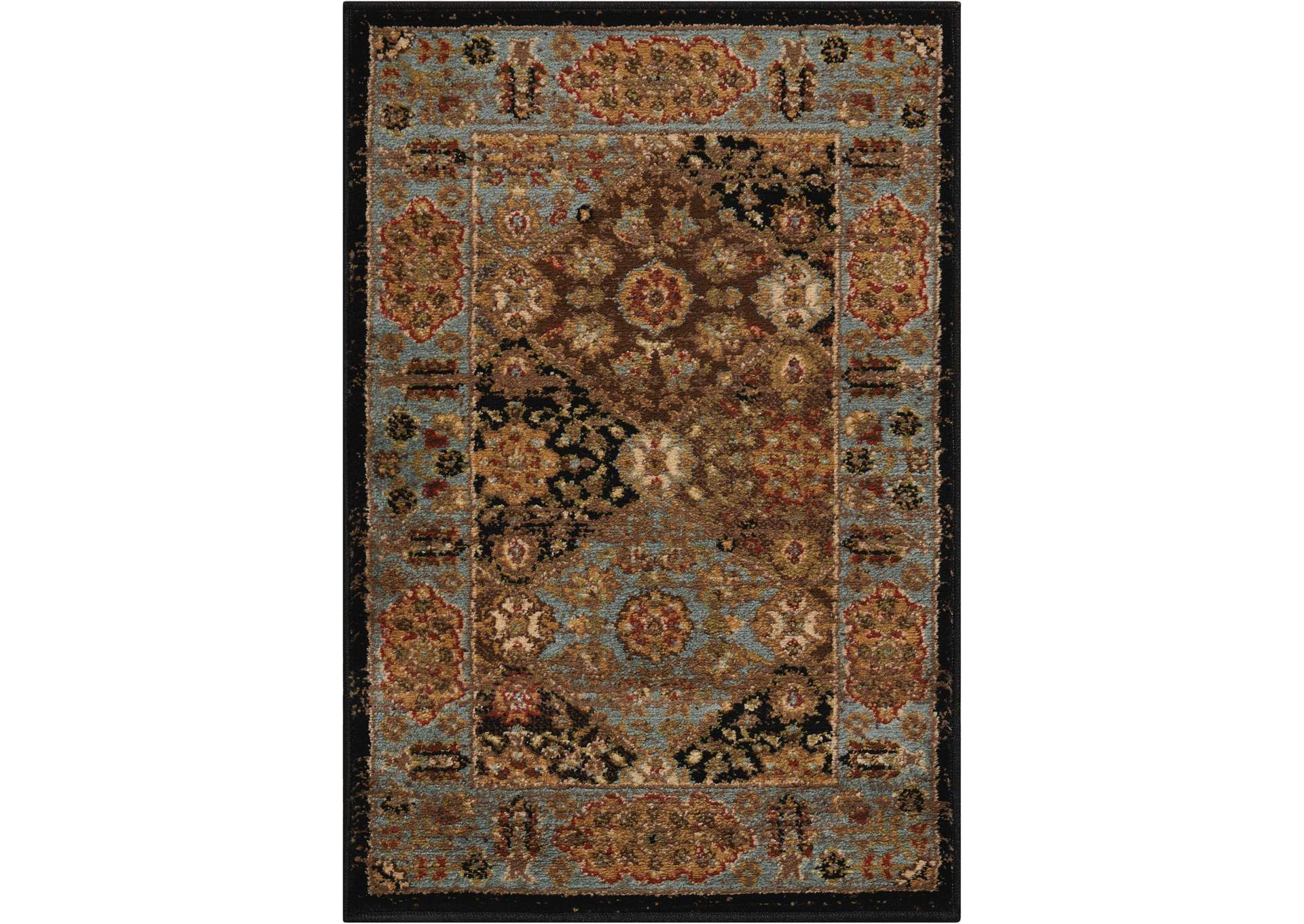Nourison Delano 2'x3' Black Area Rug,Nourison