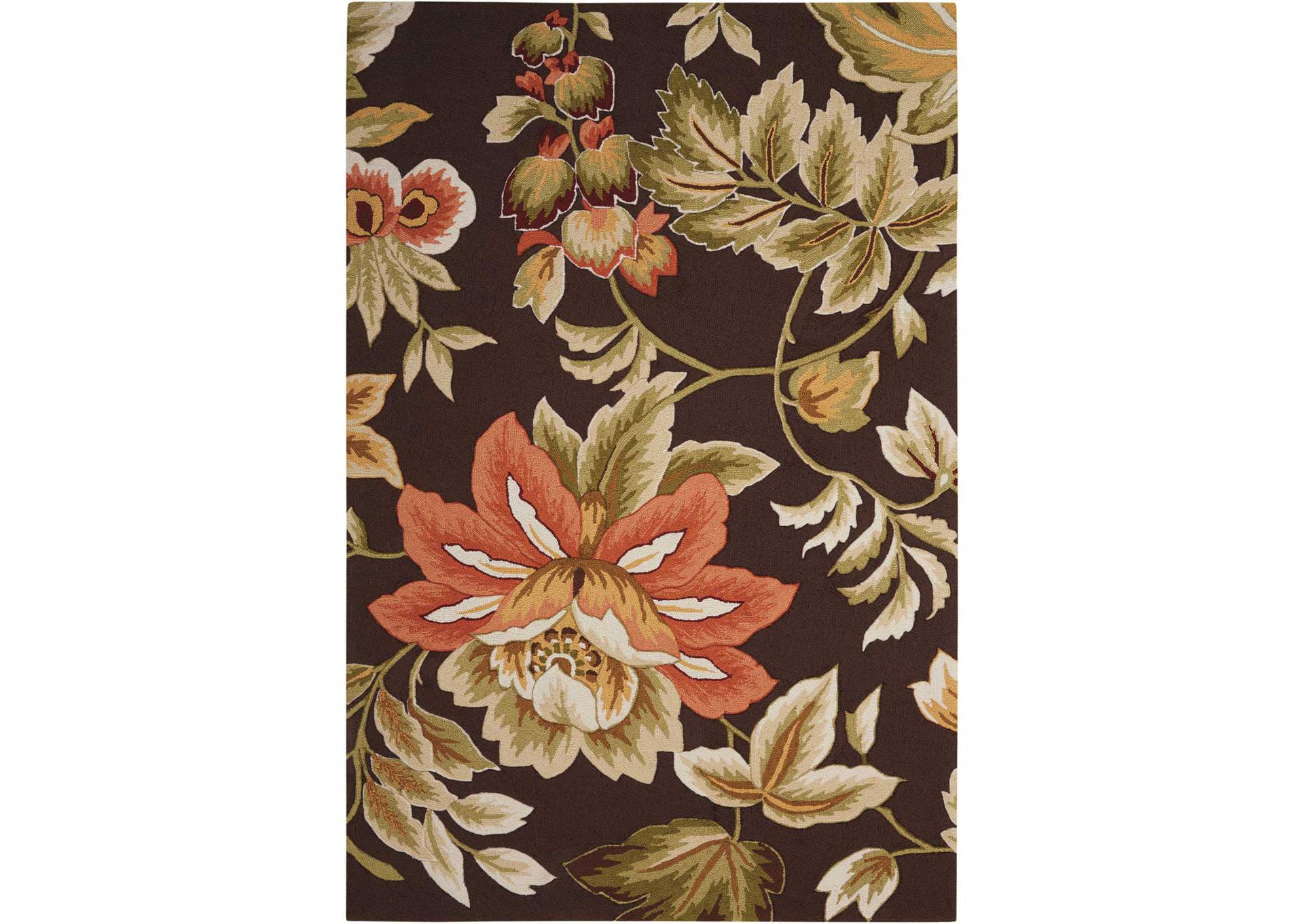 Nourison Fantasy FA11 Brown 5'x8' Area Rug,Nourison