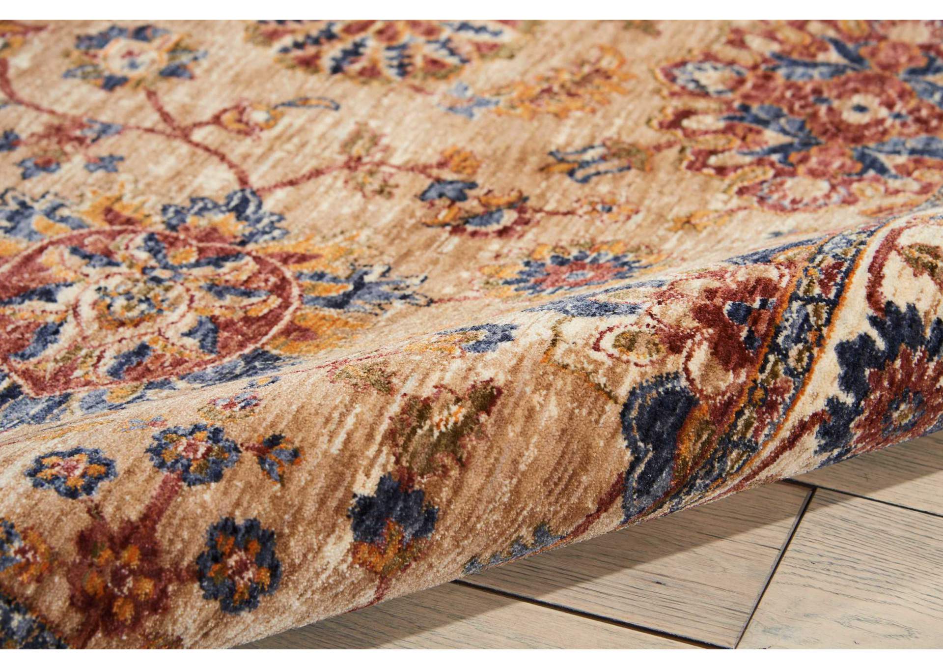 Nourison Lagos LAG04 Beige Multicolor 8'x10' Large Low-pile Rug,Nourison