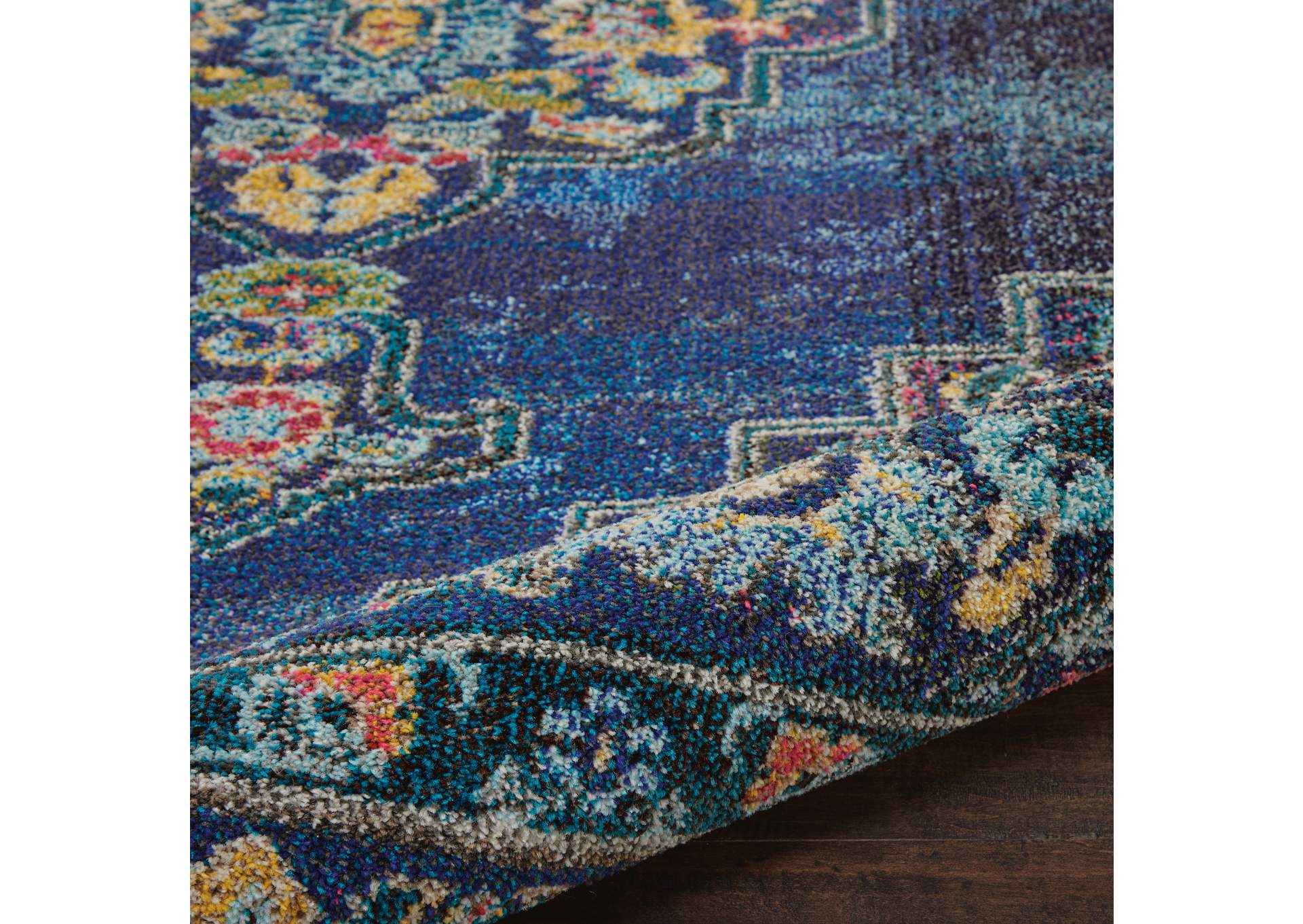 Nourison Passionate PST01 Dark Blue Multicolor 7'x10' Large Rug,Nourison