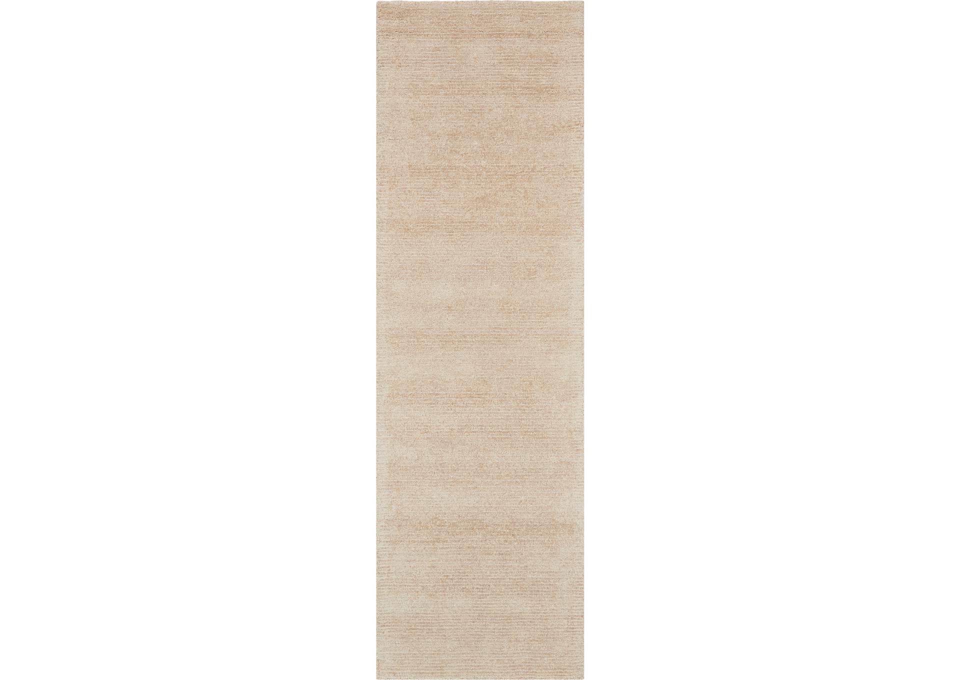 Nourison Weston WES01 Beige 8' Runner Textured Hallway Rug,Nourison