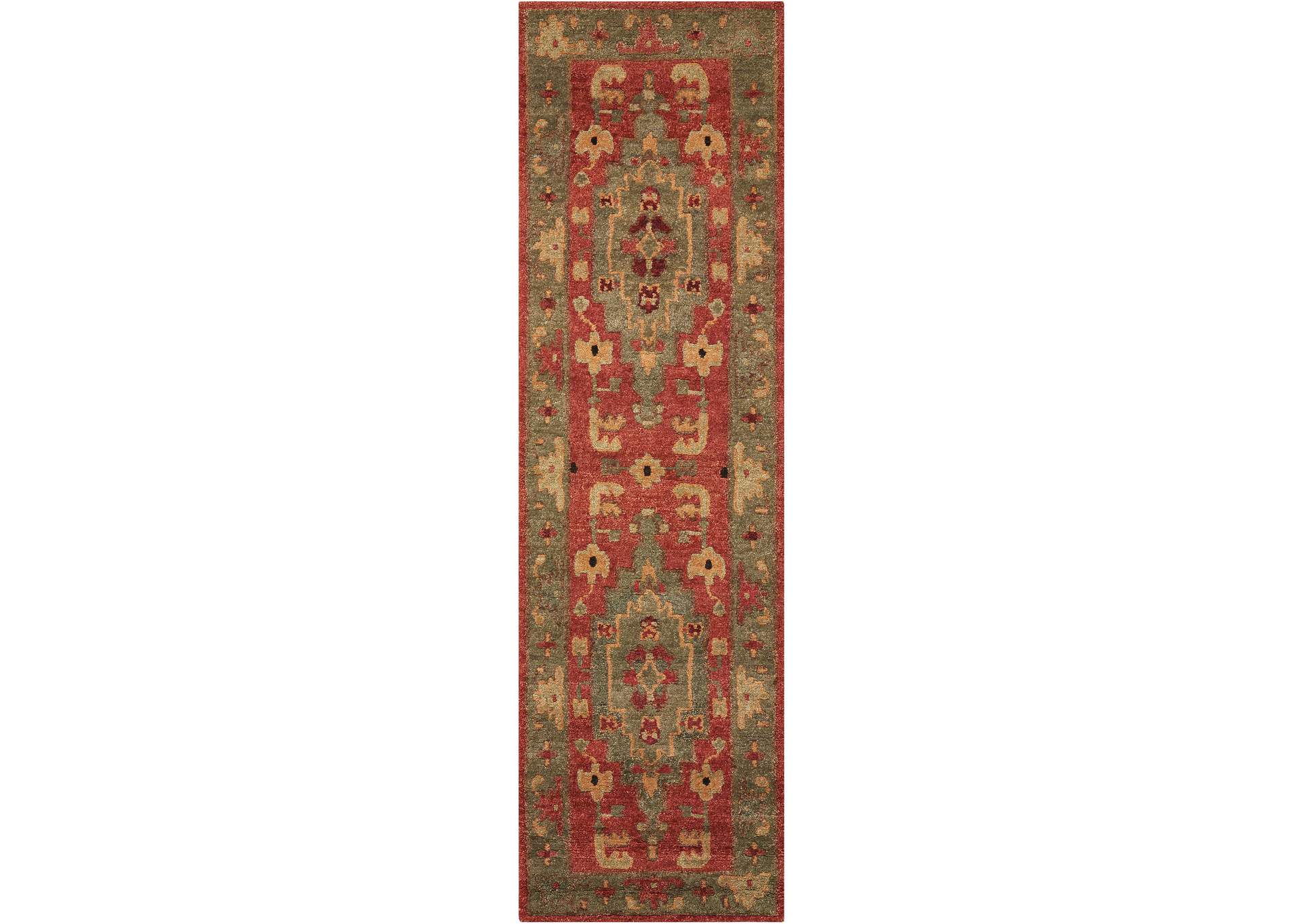 Nourison Tahoe TA01 Brown 8' Runner Hallway Rug,Nourison