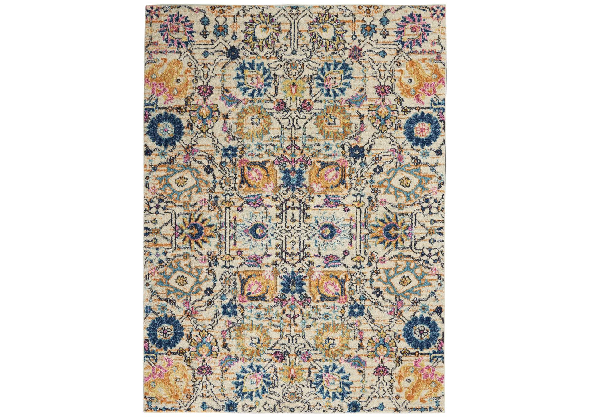Nourison Passion 5' x 7' Ivory Multicolor Area Rug,Nourison