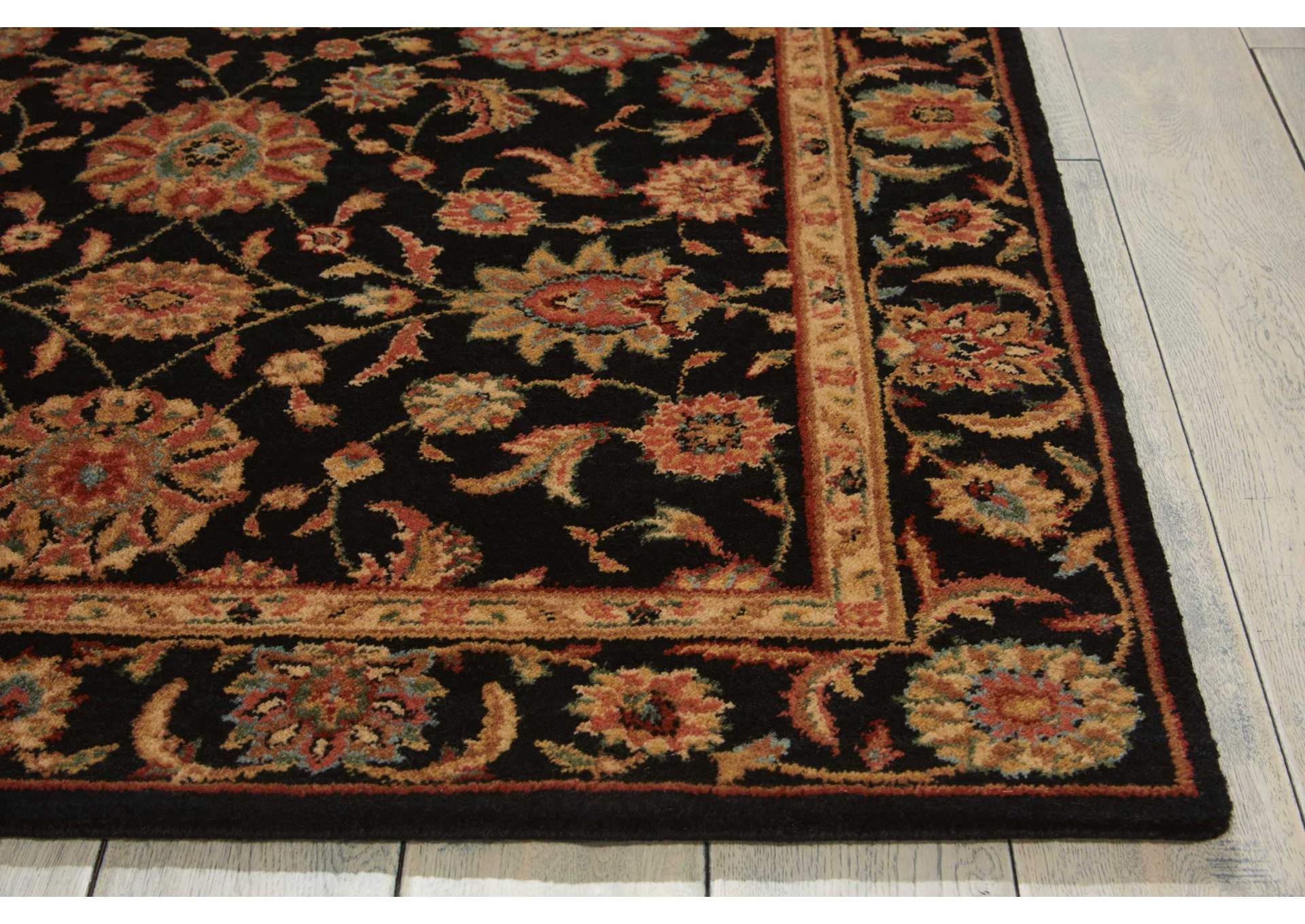 Nourison Living Treasures LI05 Black 4'x6' Area Rug,Nourison