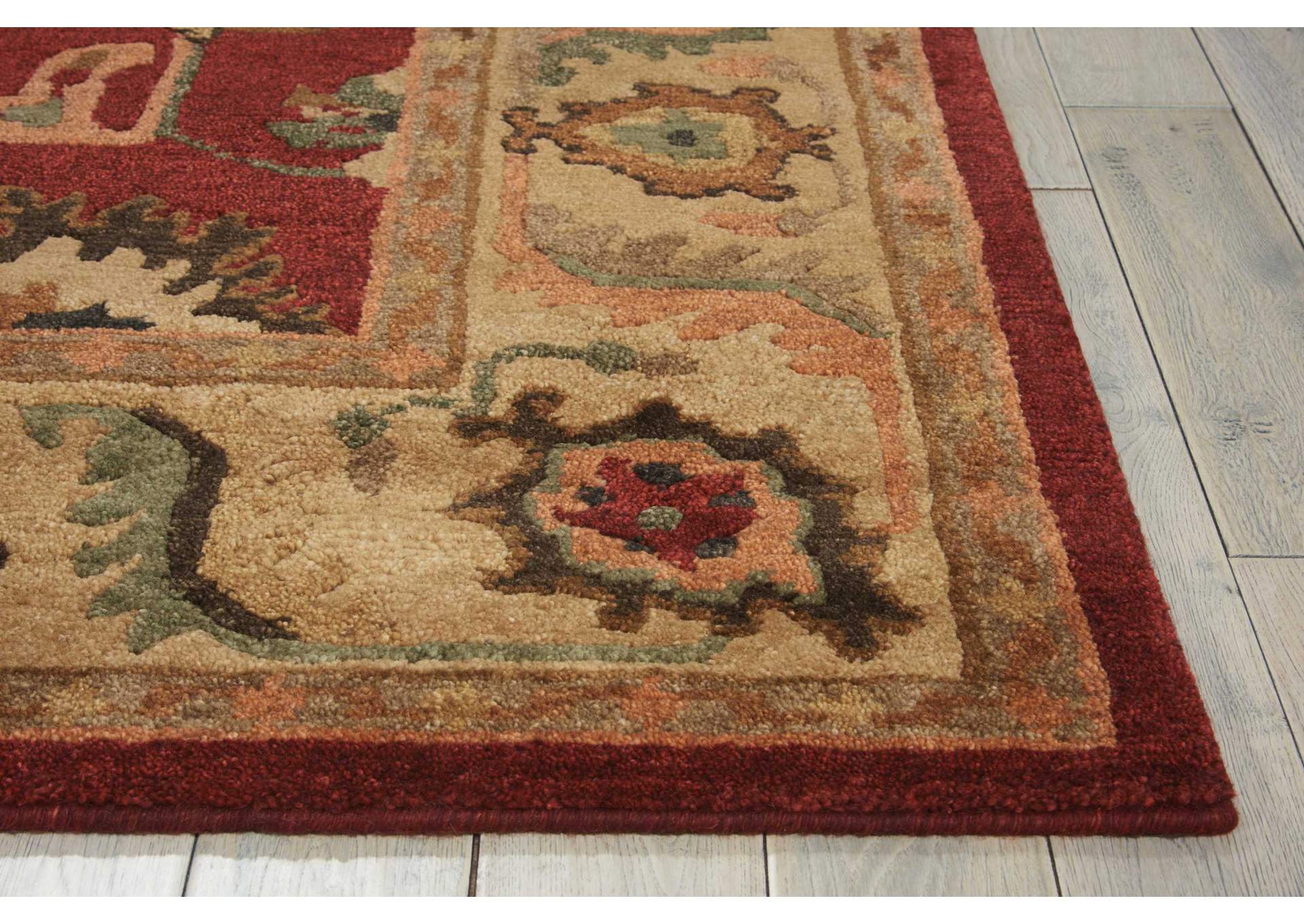 Nourison Tahoe TA08 Red 4'x6' Area Rug,Nourison