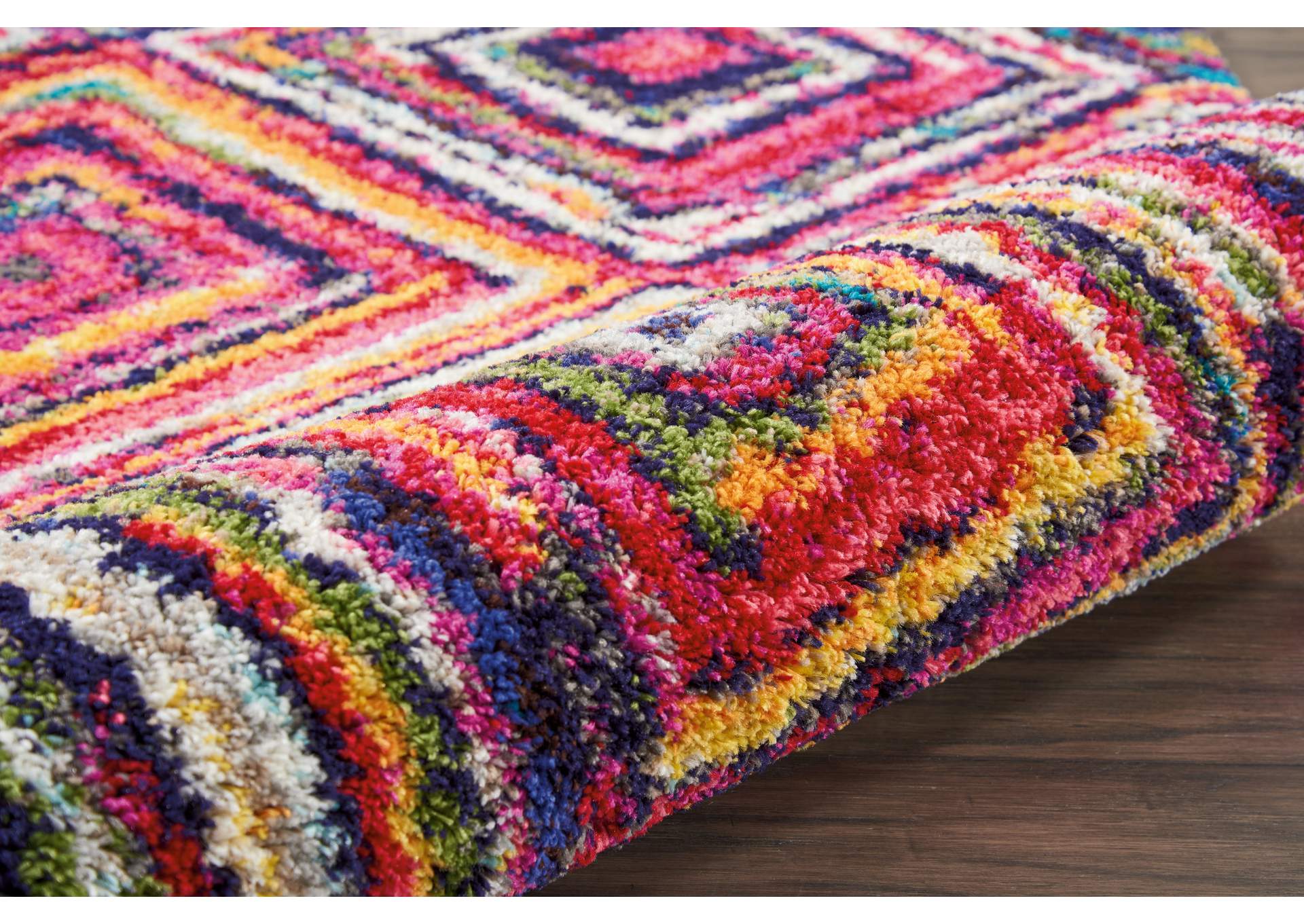 Nourison Nomad NMD01 Red 8'x11' Oversized Rug,Nourison