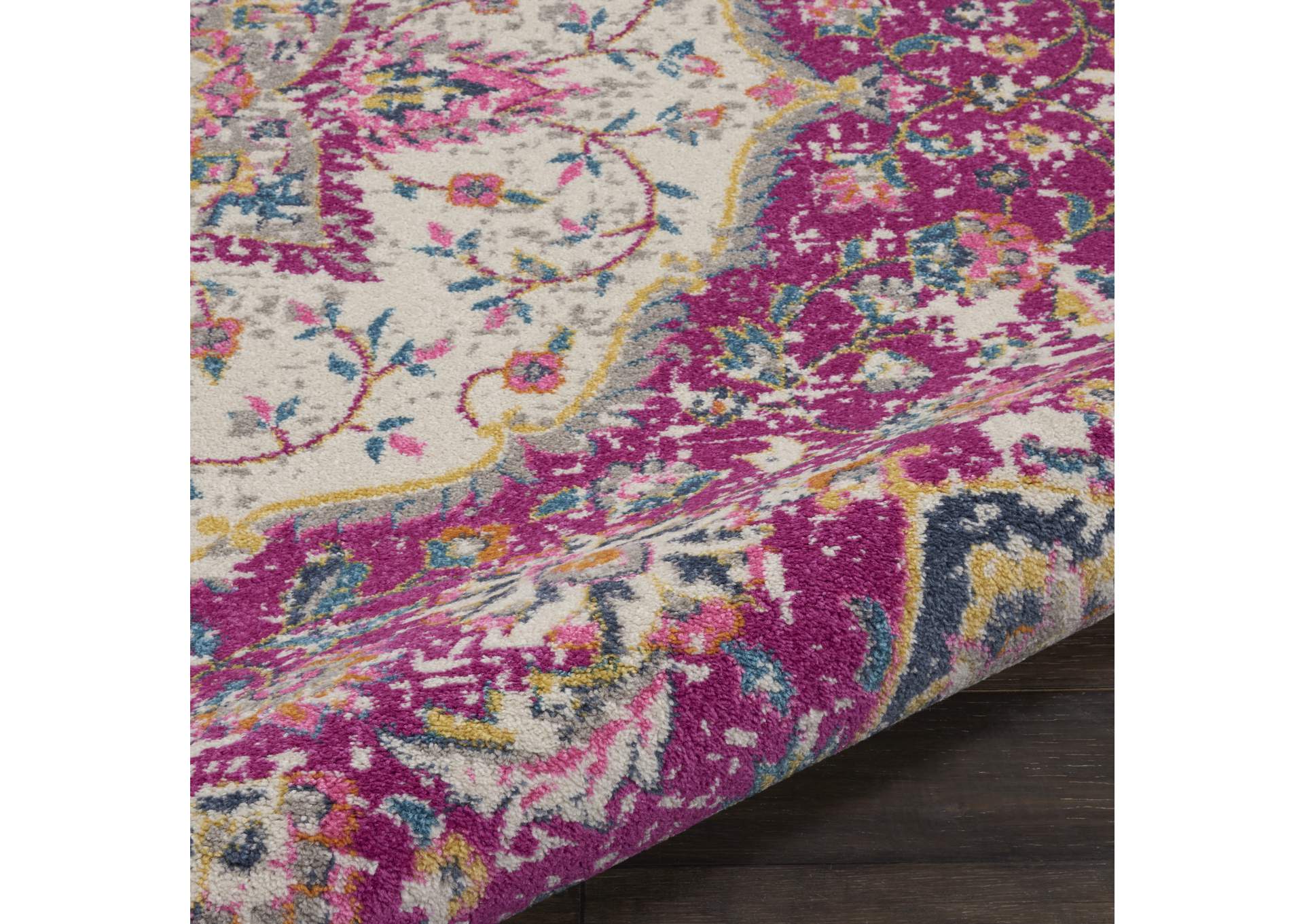 Nourison Passion Bohemian Pink Colored Area Rug,Nourison