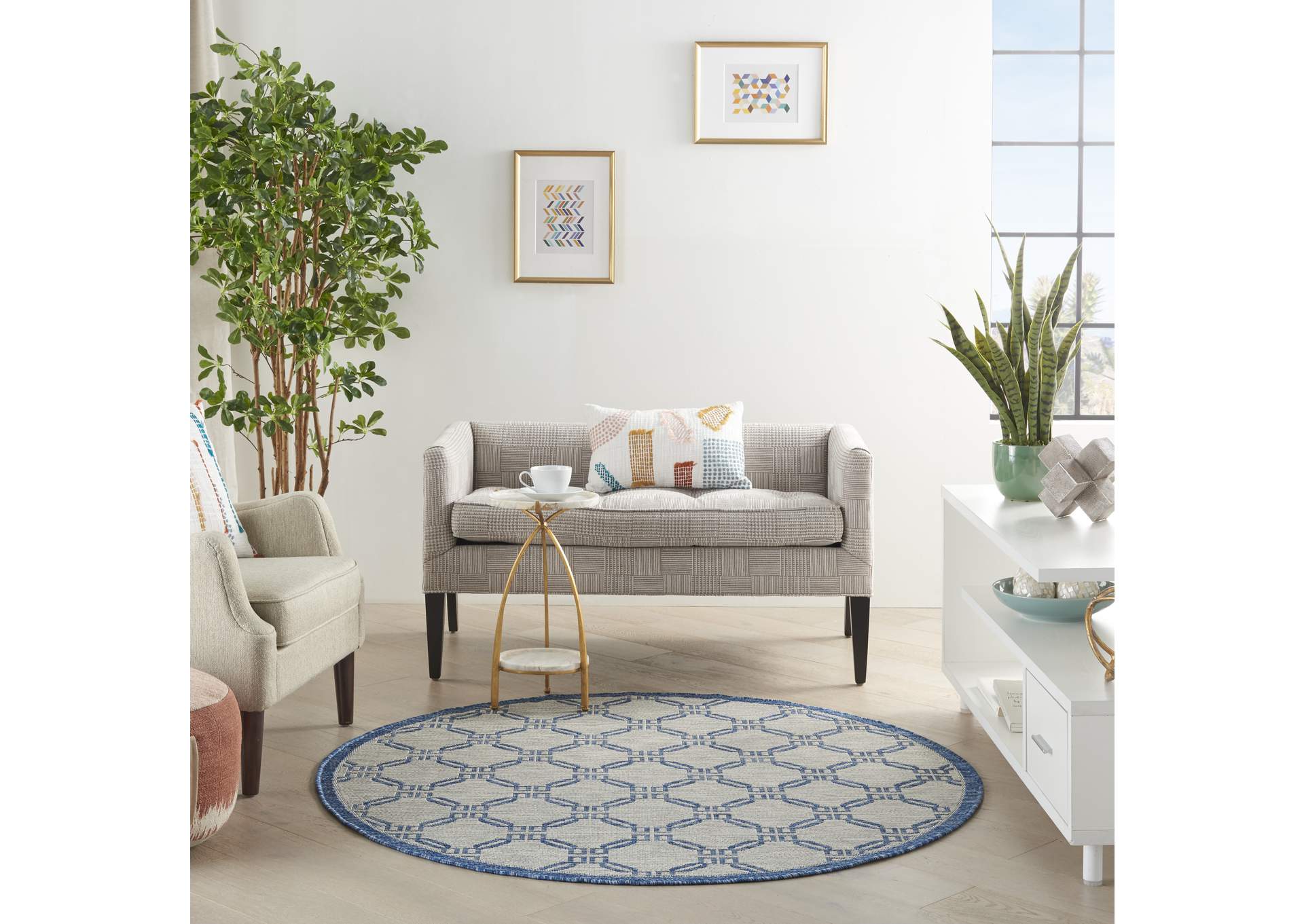 Nourison Country Side 5' Round Area Rug,Nourison