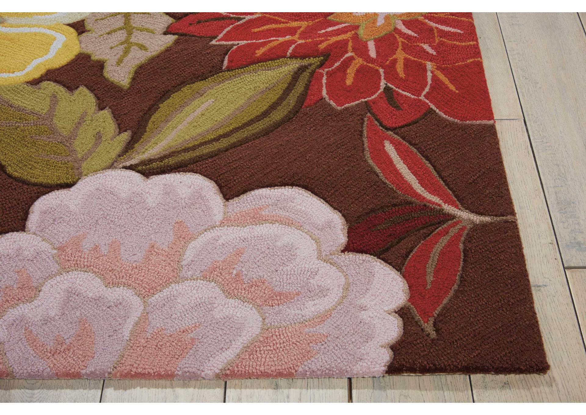 Nourison Fantasy FA18 Brown 8'x11' Rug,Nourison