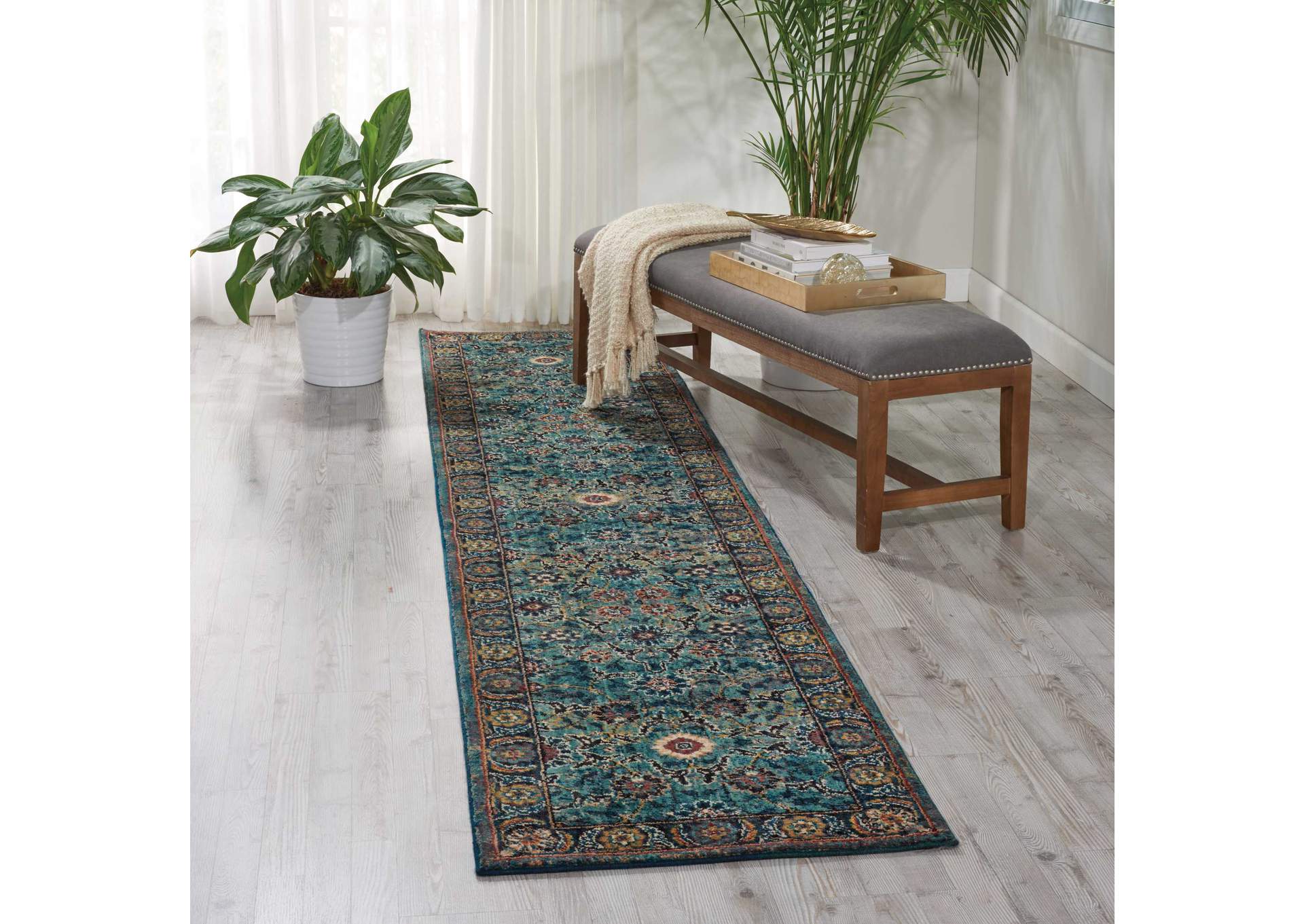 Nourison 2020 NR207 11' Runner Area Rug,Nourison