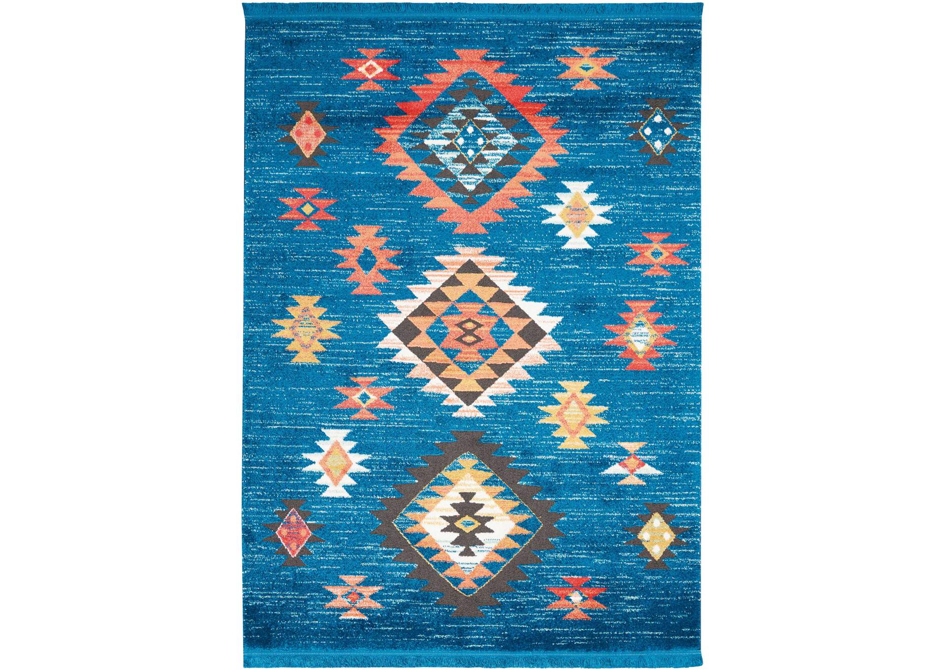 Nourison South Western NAV07 Blue 5'x8' Area Rug,Nourison