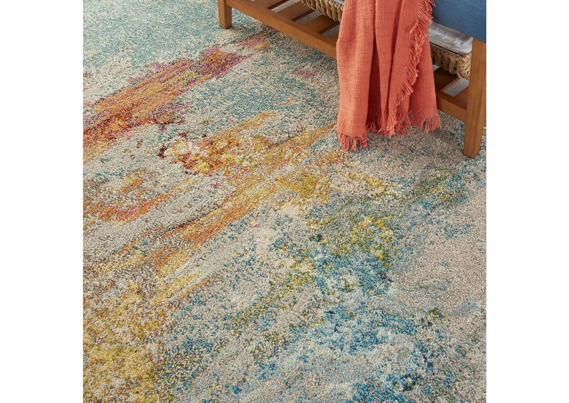 Nourison Celestial CES02 Multicolor 5'x7' Abstract Area Rug,Nourison
