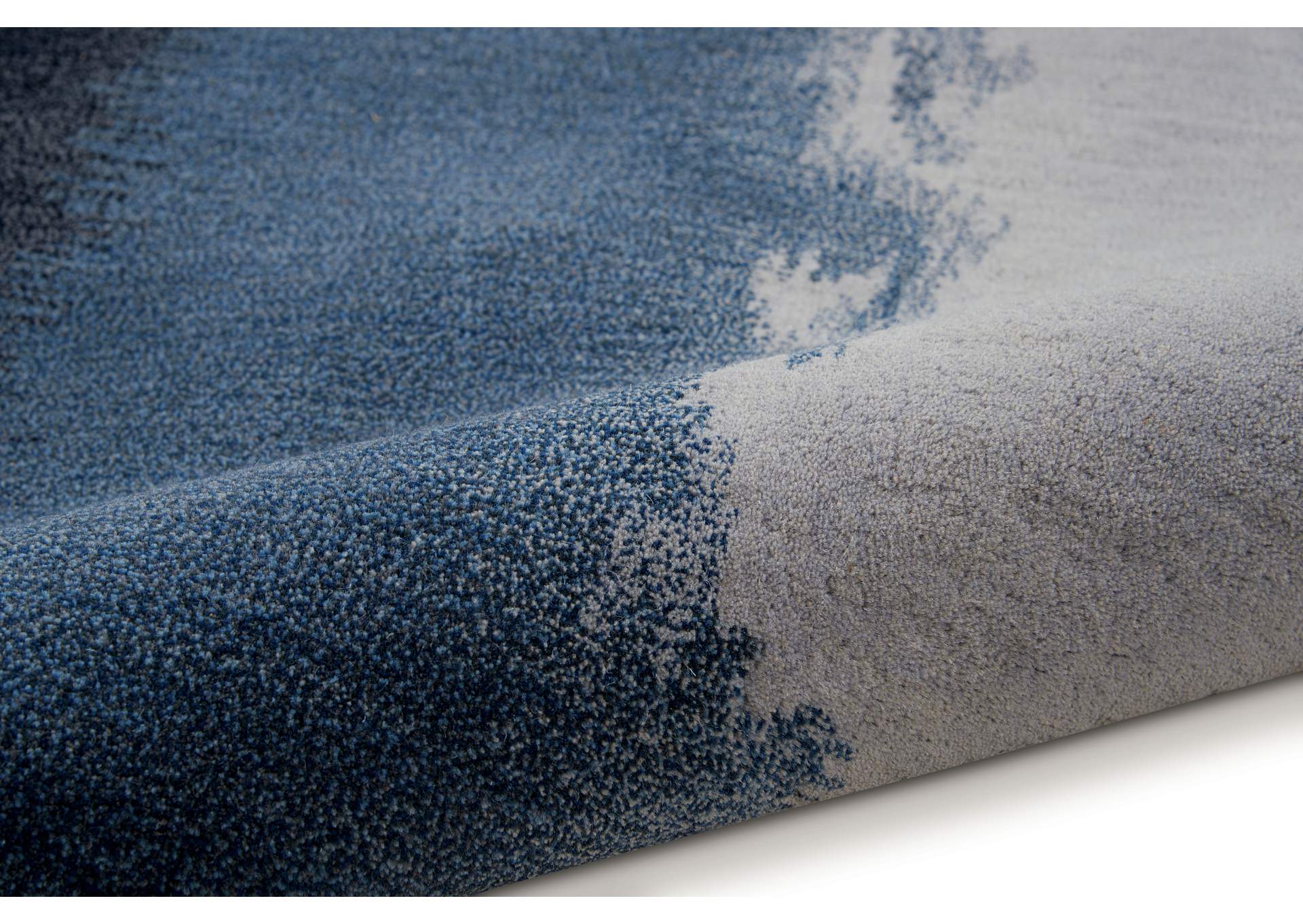 Calvin Klein Home Luster Wash SW17 Blue 3'x5' Area Rug,Nourison